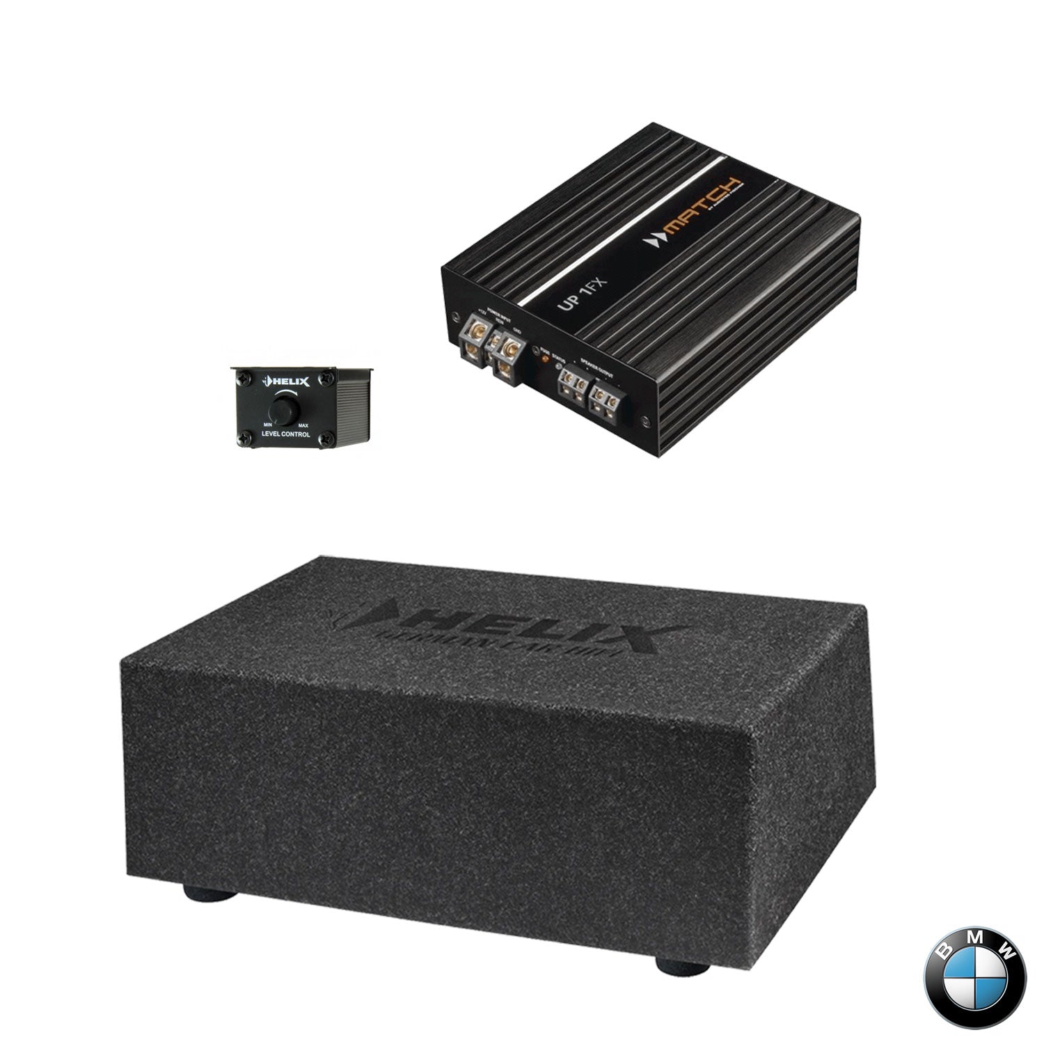 BMW F/G Generation All Models - Boot Subwoofer Amplified Package | HELIX IK E10.1-SVC2