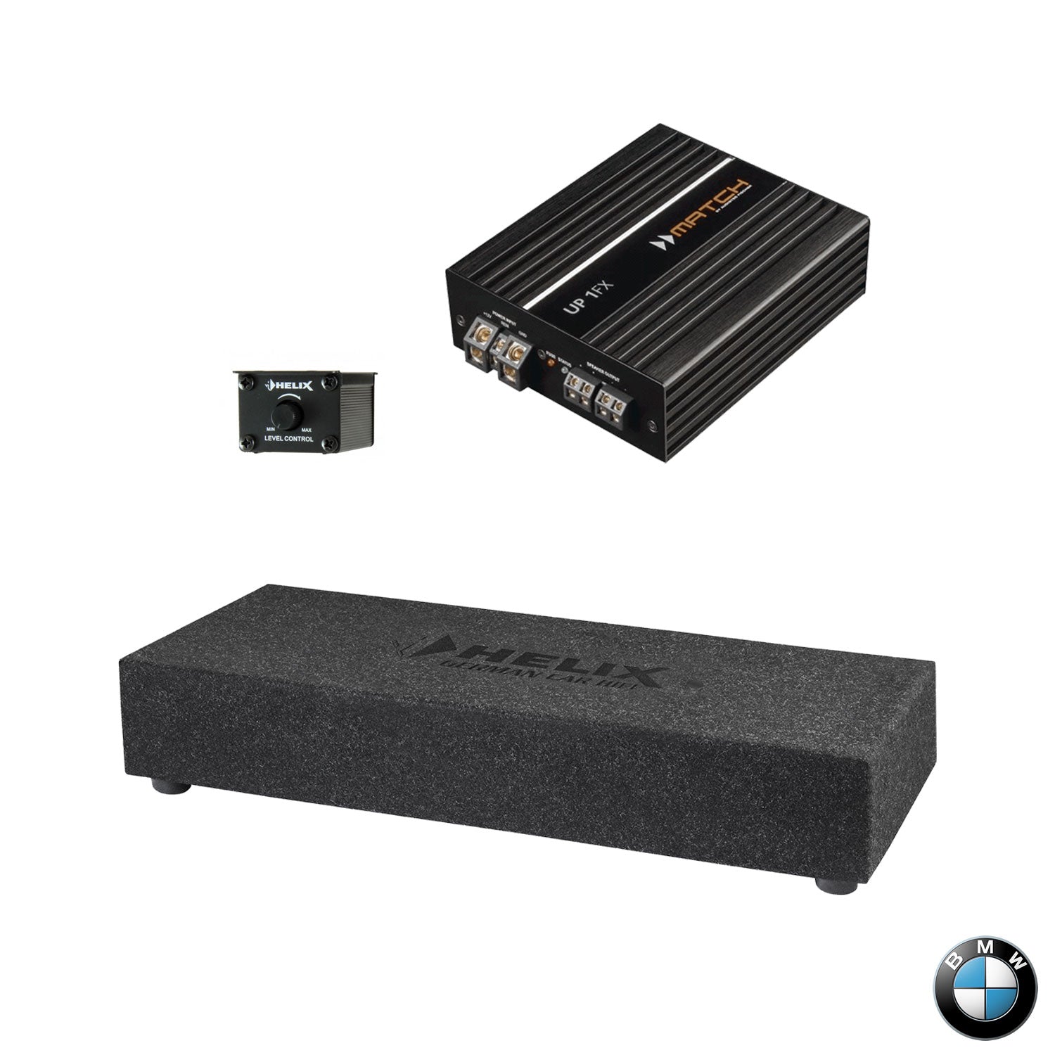 BMW F/G Generation All Models - Boot Bench Subwoofer Amplified Package | HELIX IK ES10.1-DVC2