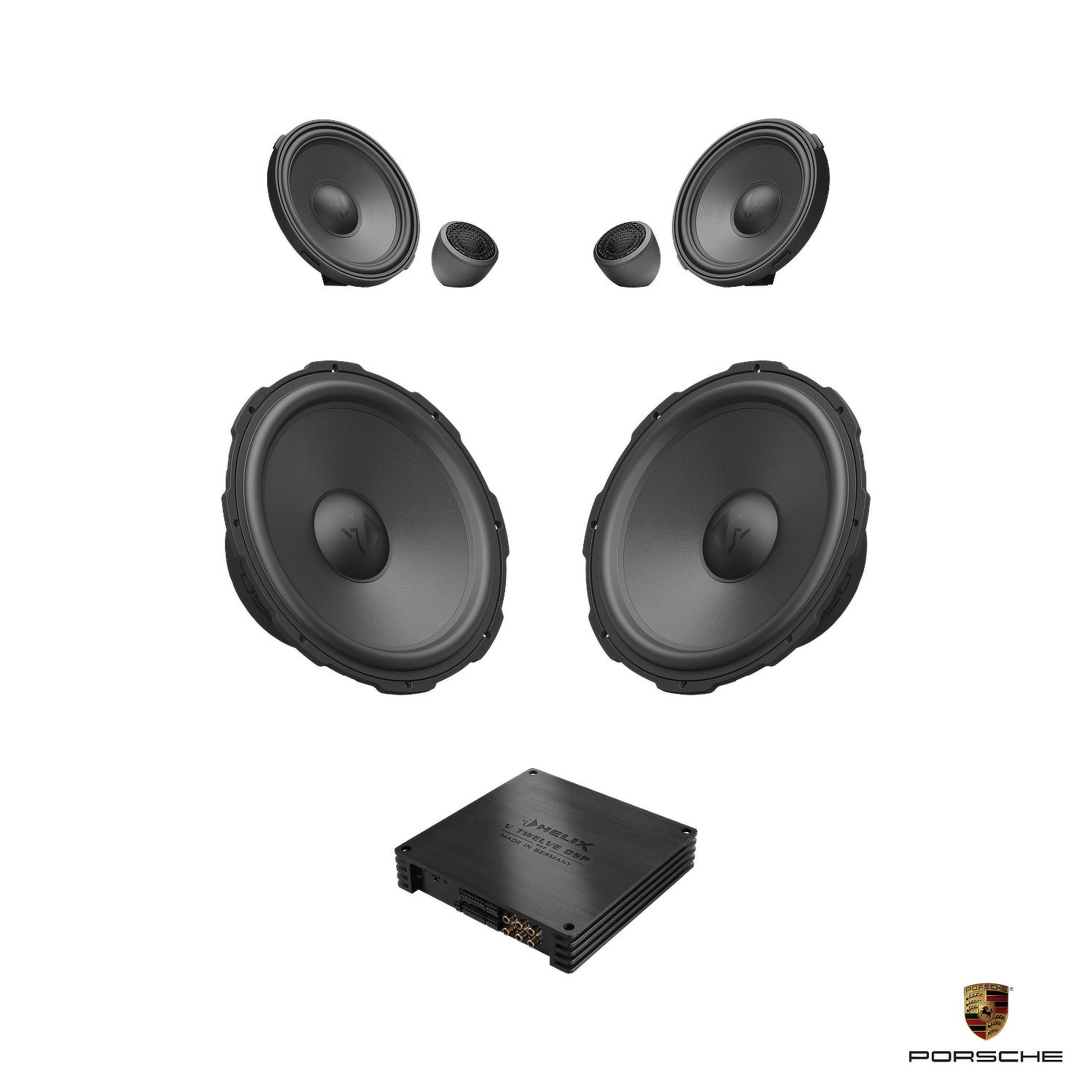 Porsche 911 (992) BOSE - Front Speaker DSP Amplified Package | HELIX Ci7