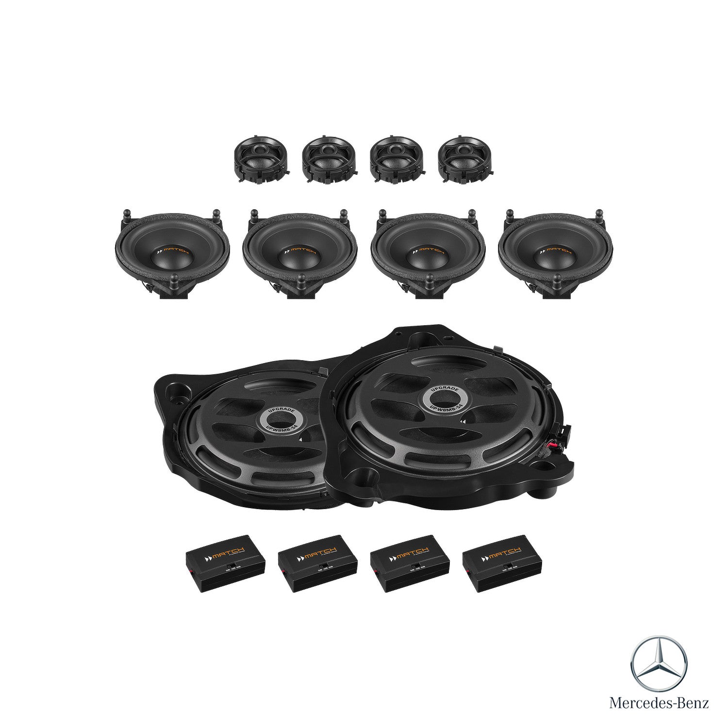 Mercedes C-Class W205 Burmester - Speaker & Subwoofer Upgrade Package | MATCH UP PnP
