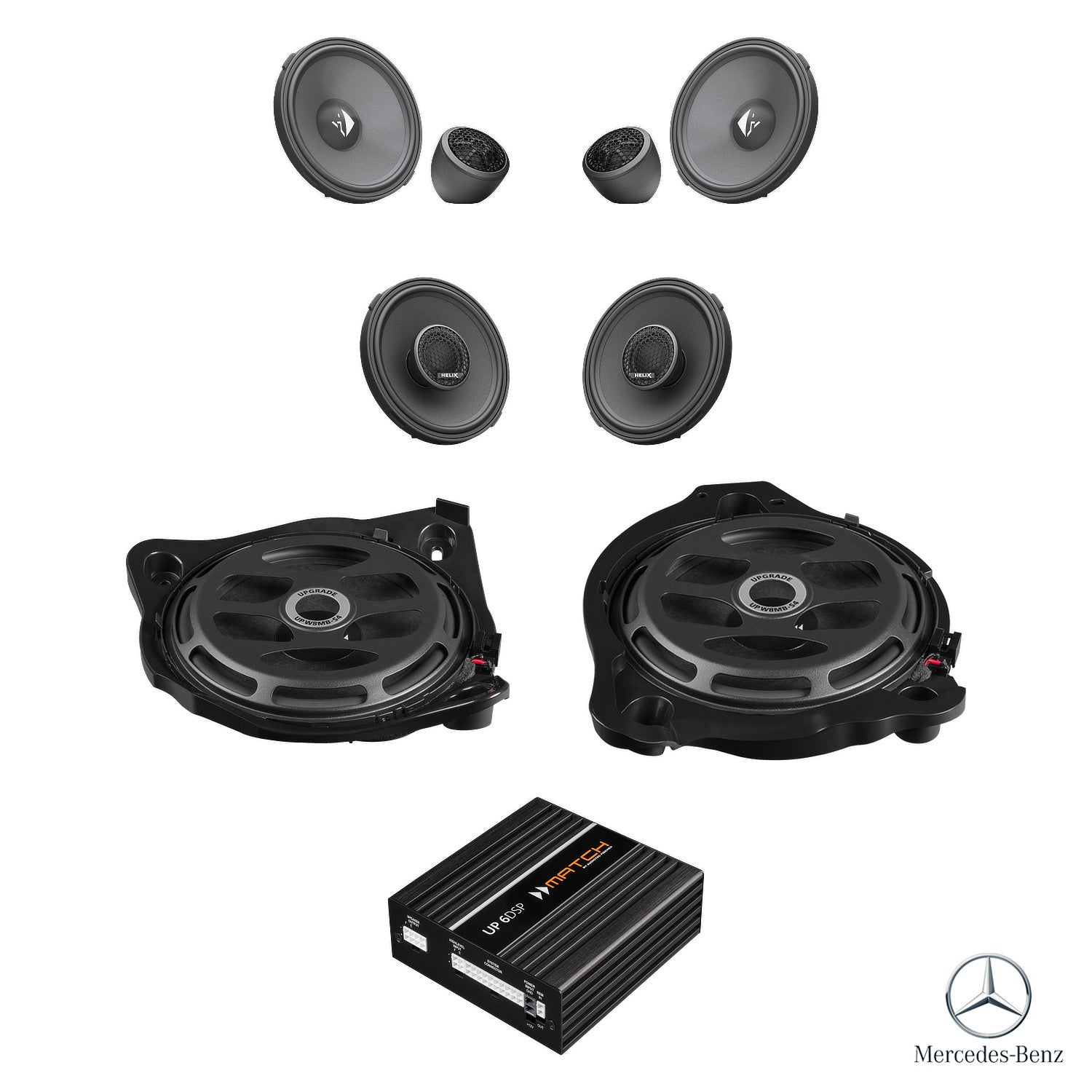 Mercedes C-Class W205 - Speaker & Subwoofer DSP Amplified Package | HELIX Ci3