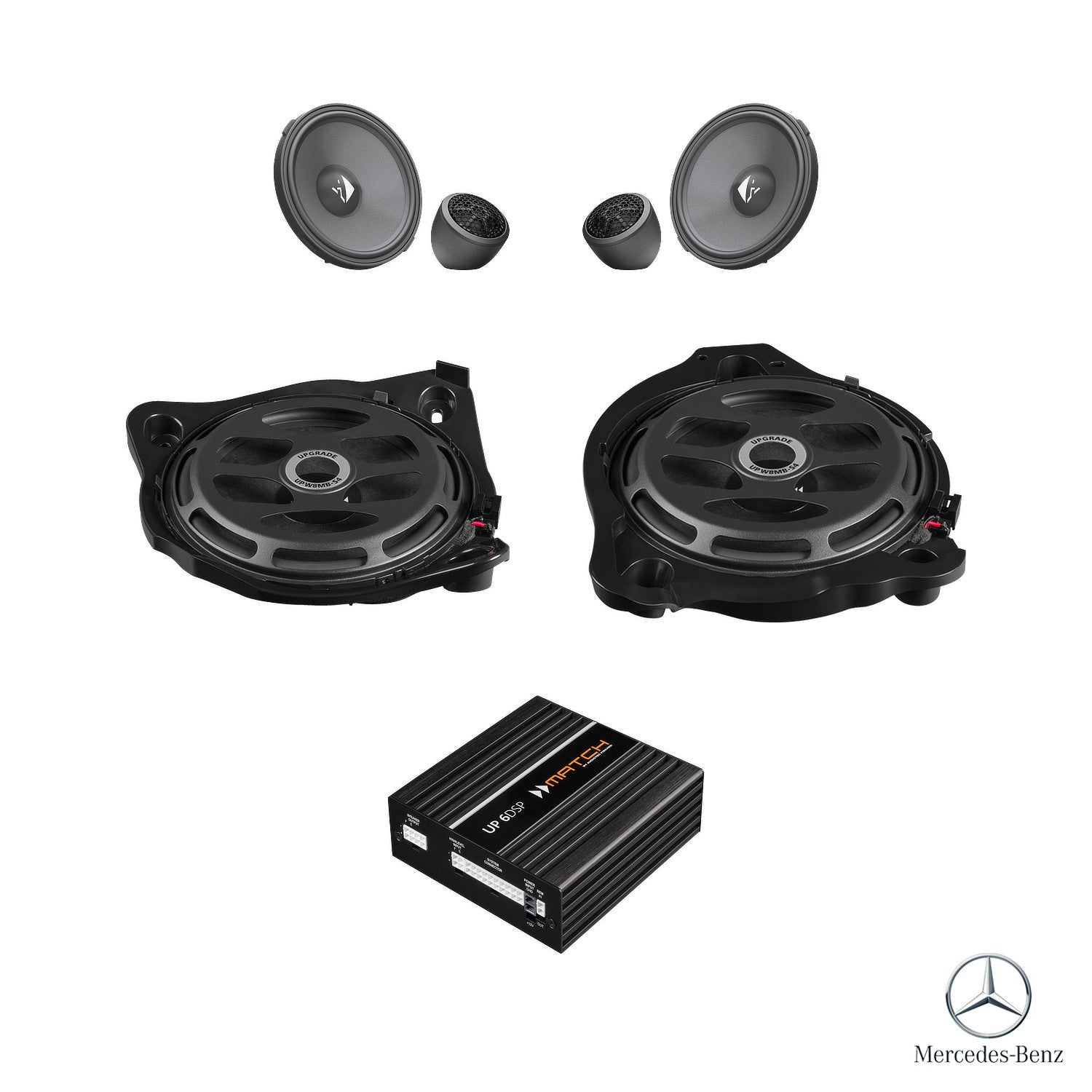 Mercedes C-Class W205 - Front Speaker & Subwoofer DSP Amplified Package | HELIX Ci3