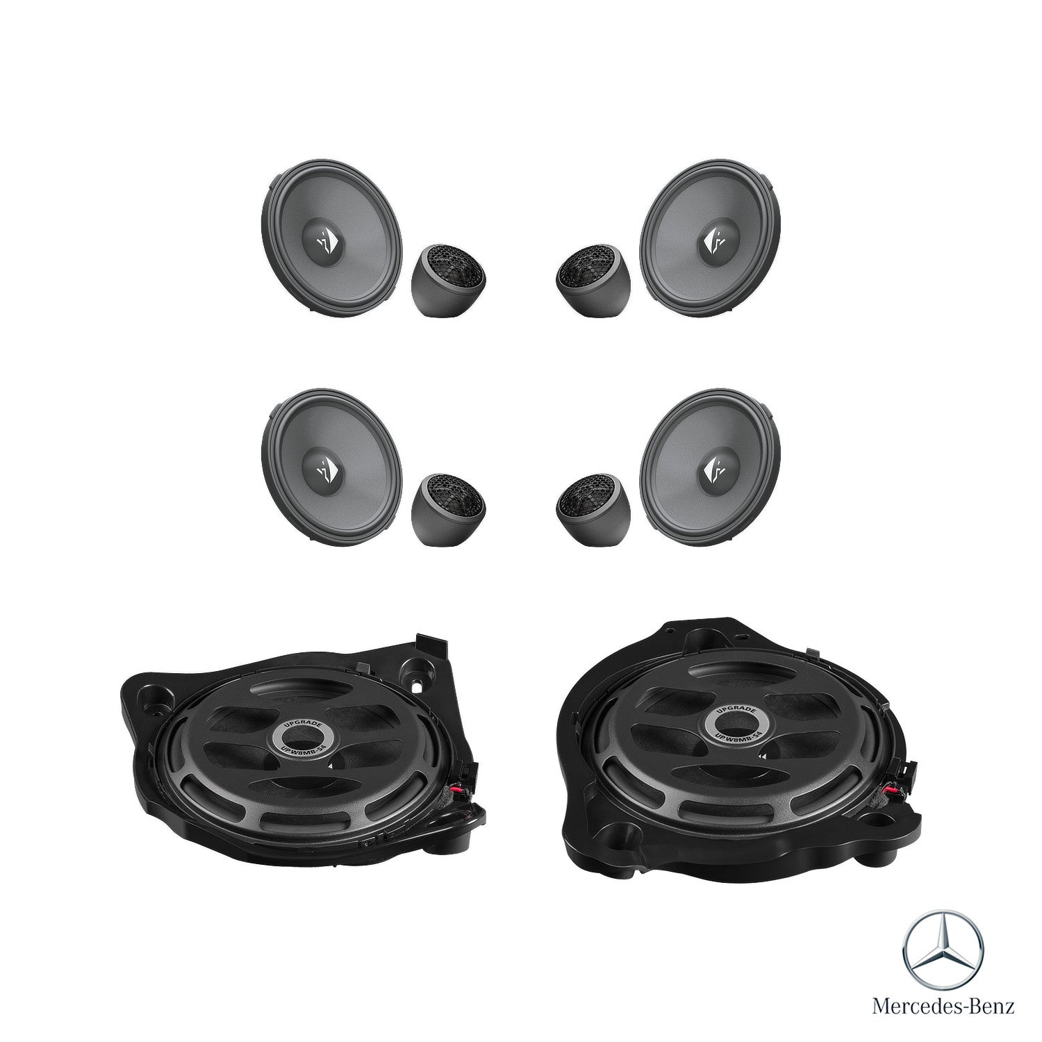 Mercedes C-Class W205 Burmester - Speaker & Subwoofer Upgrade Package | HELIX Ci3