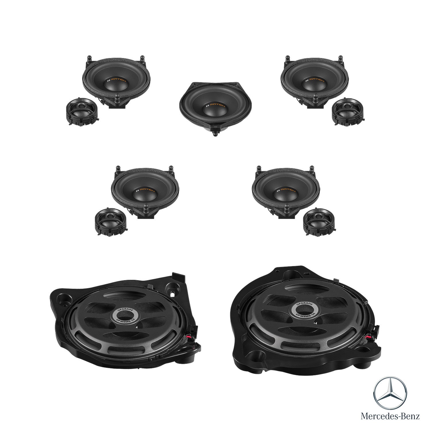 Mercedes E-Class W213 Burmester - Speaker & Subwoofer Upgrade Package | MATCH UP PnP