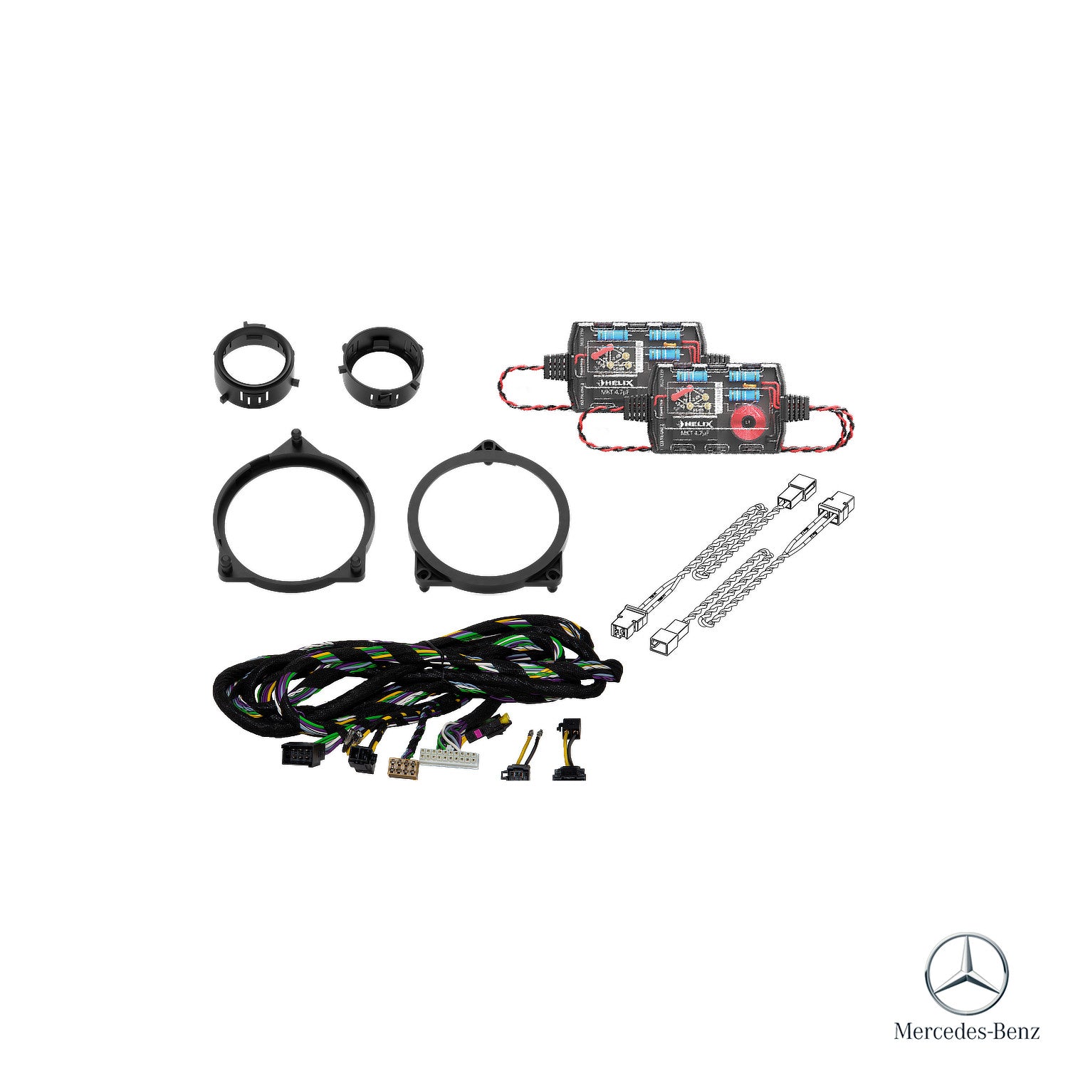 Mercedes GLC X253 - Front Speaker & Subwoofer DSP Amplified Package | HELIX Ci3