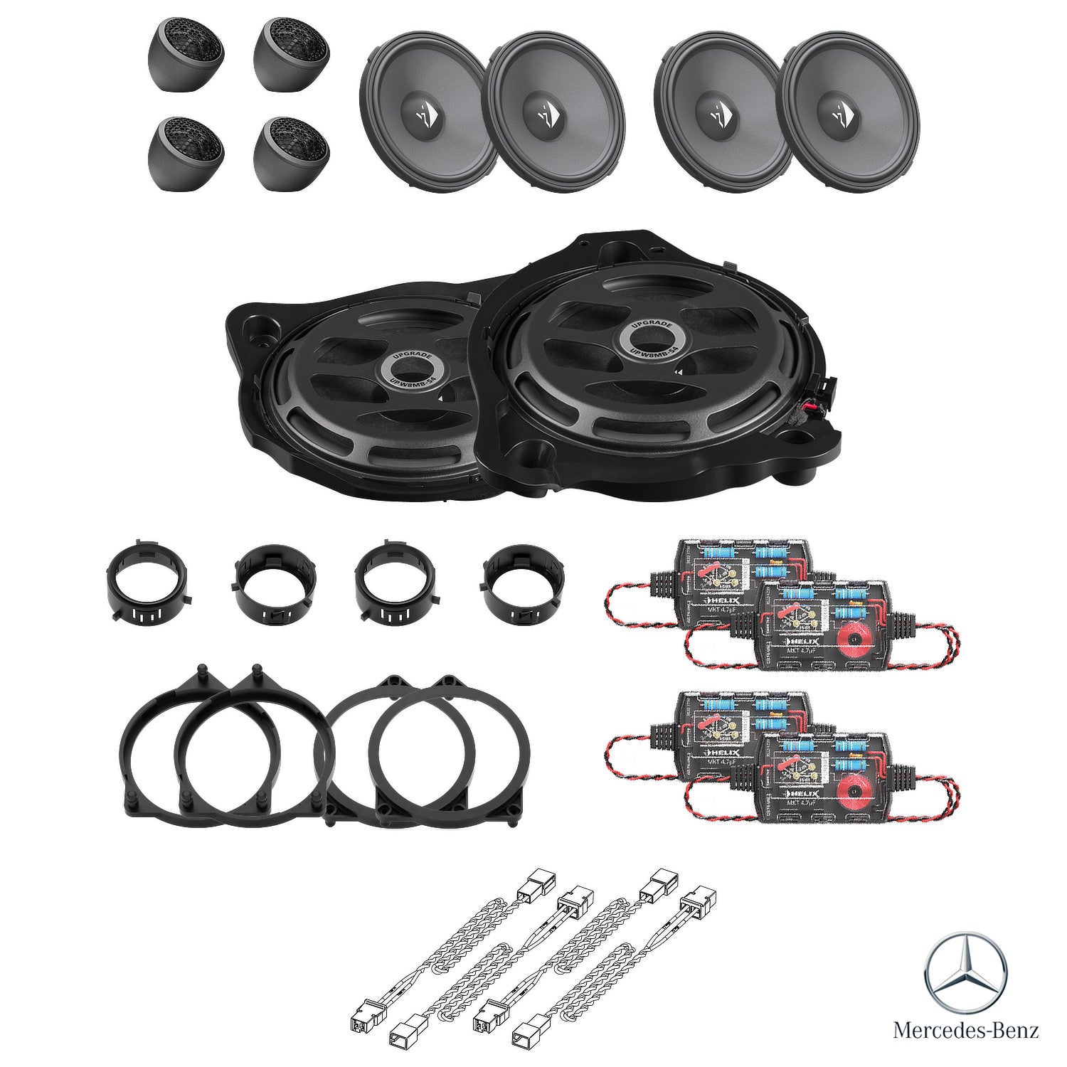 Mercedes GLC X253 Burmester - Speaker & Subwoofer Upgrade Package | HELIX Ci3