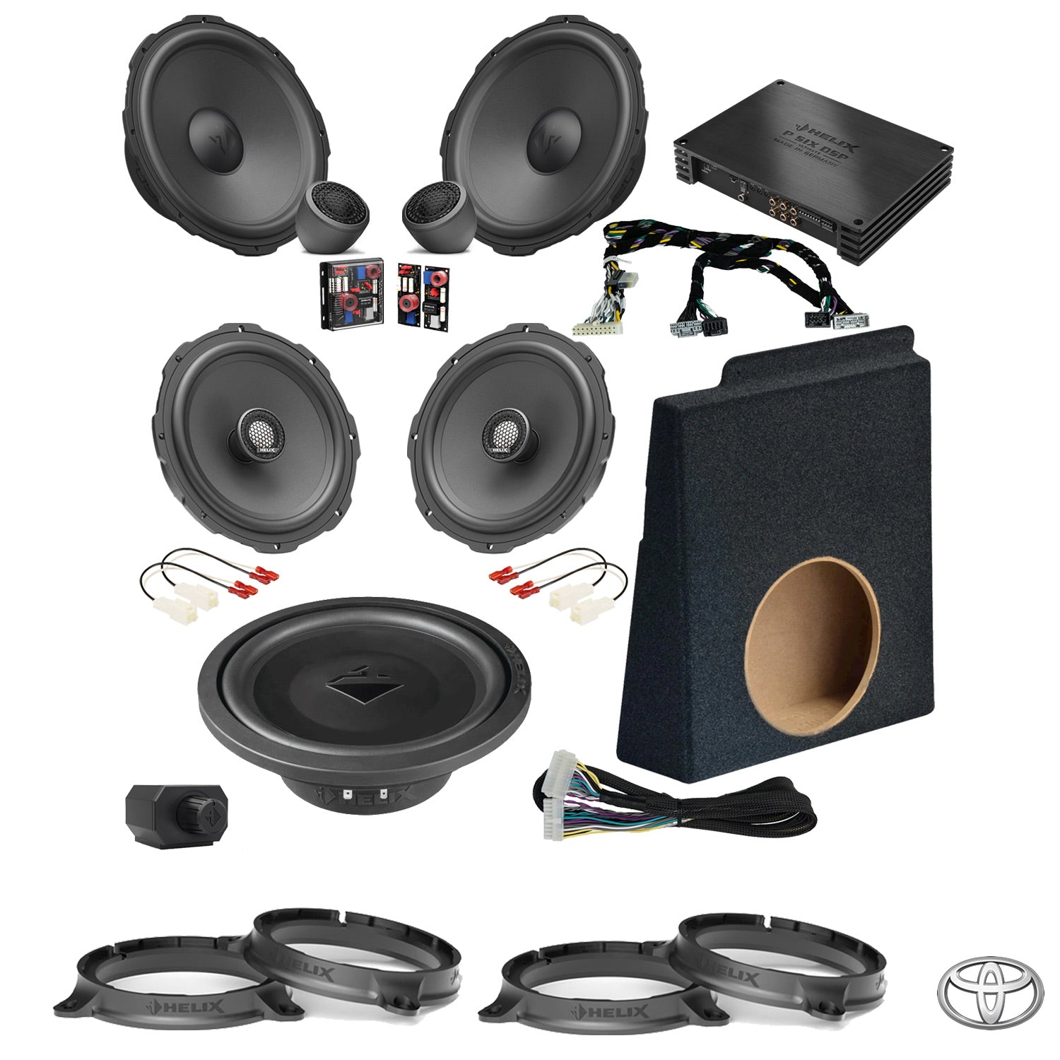 Toyota Hilux SR5 Dual Cab - Speaker & Subwoofer DSP Amplified Package | HELIX Ci7