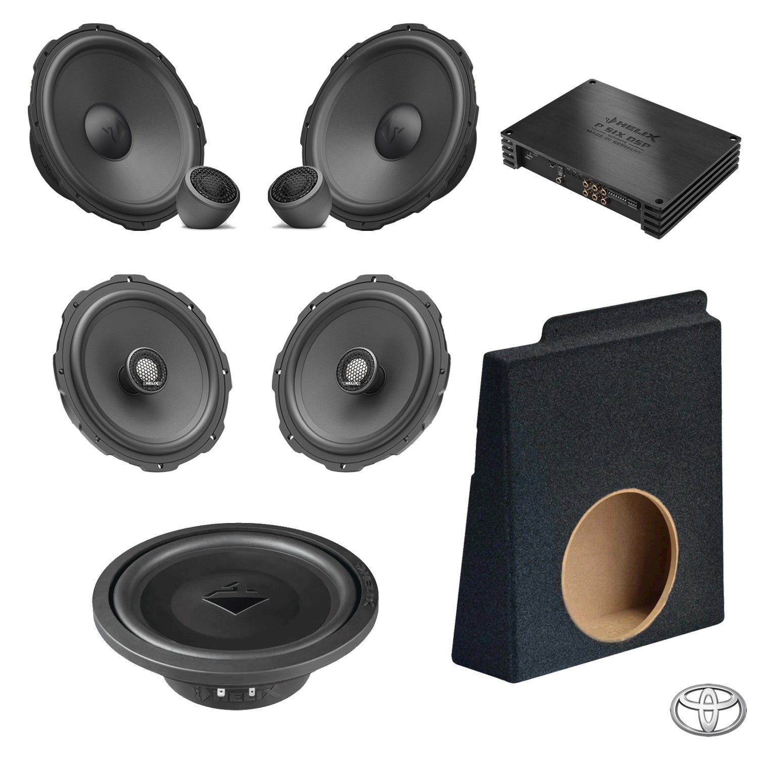 Toyota Hilux SR5 Dual Cab - Speaker & Subwoofer DSP Amplified Package | HELIX Ci7