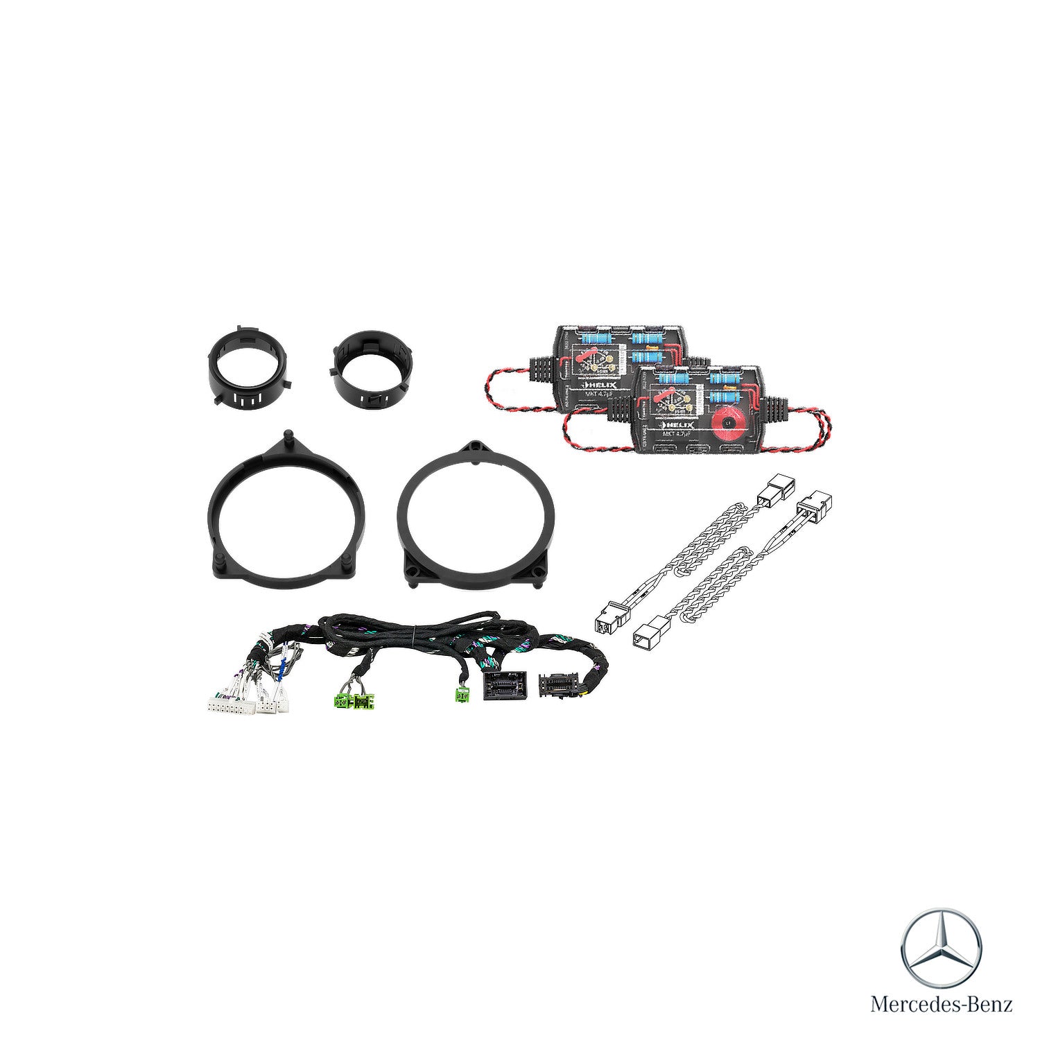 Mercedes GLC X253 Facelift - Front Speaker & Subwoofer DSP Amplified Package | HELIX Ci3