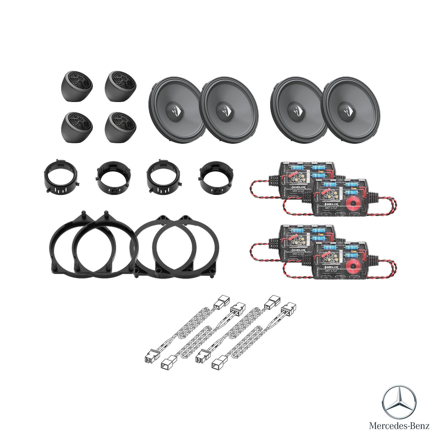 Mercedes C-Class W205 Burmester - Speaker Upgrade Package | HELIX Ci3