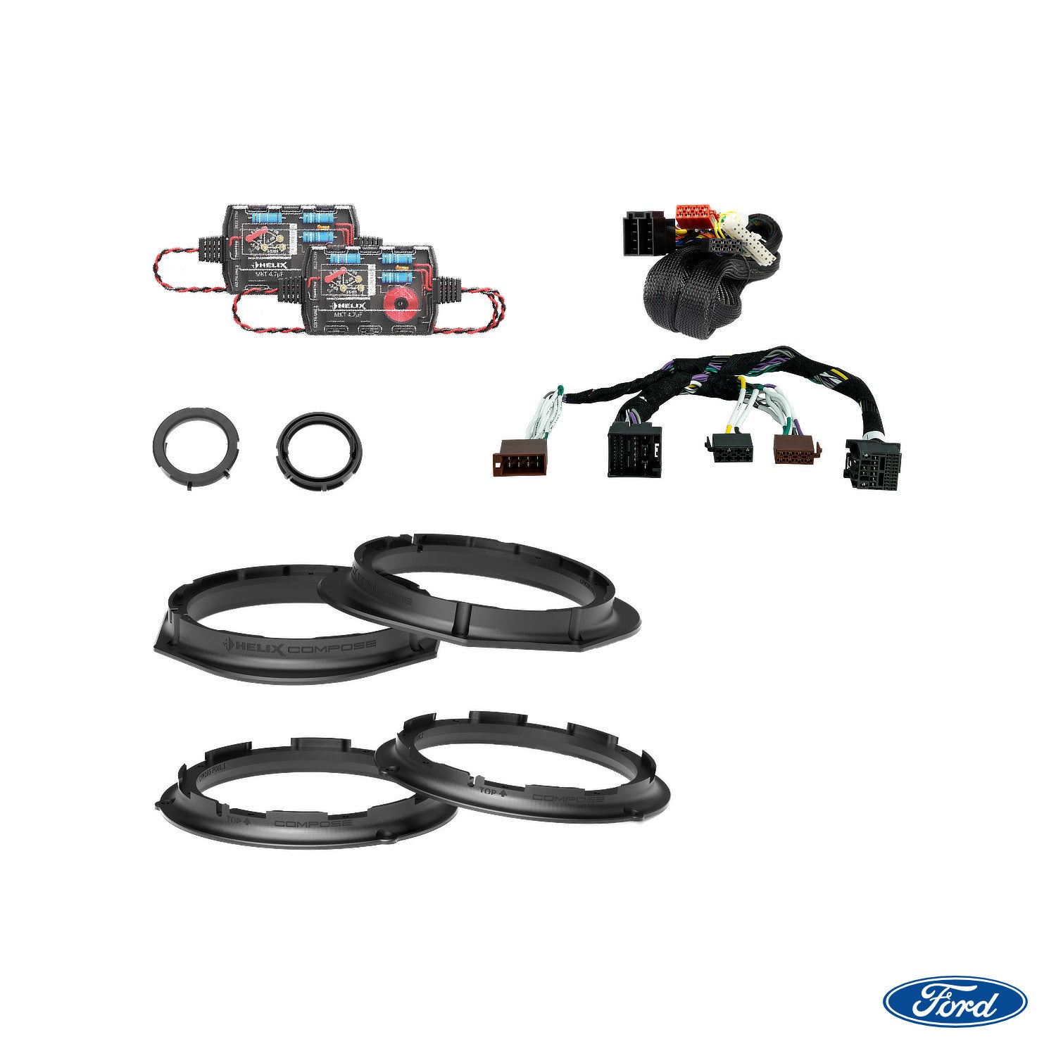 Ford Ranger Next-Gen - Speaker DSP Amplified Package (Extra Bass) | HELIX Ci3