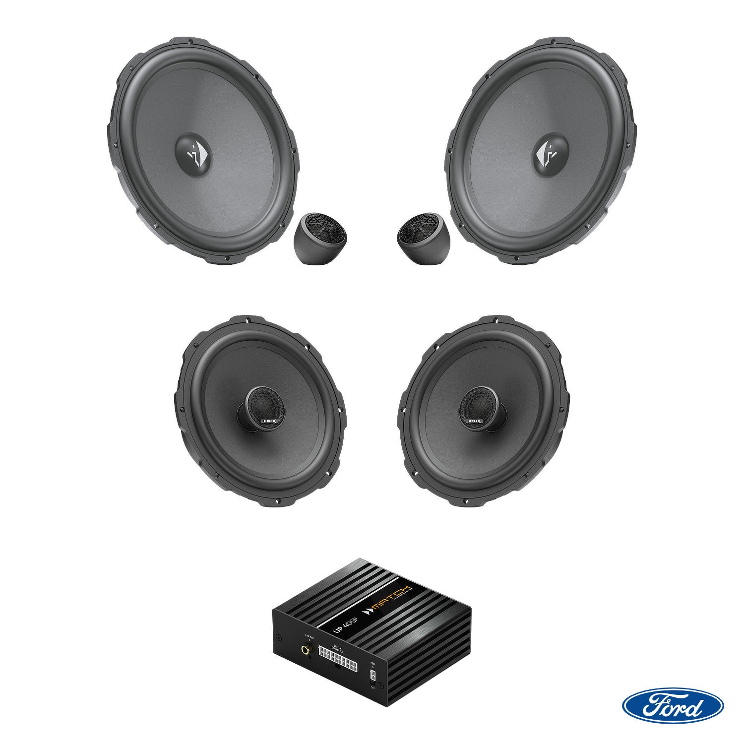 Ford Ranger Next-Gen - Speaker DSP Amplified Package (Extra Bass) | HELIX Ci3