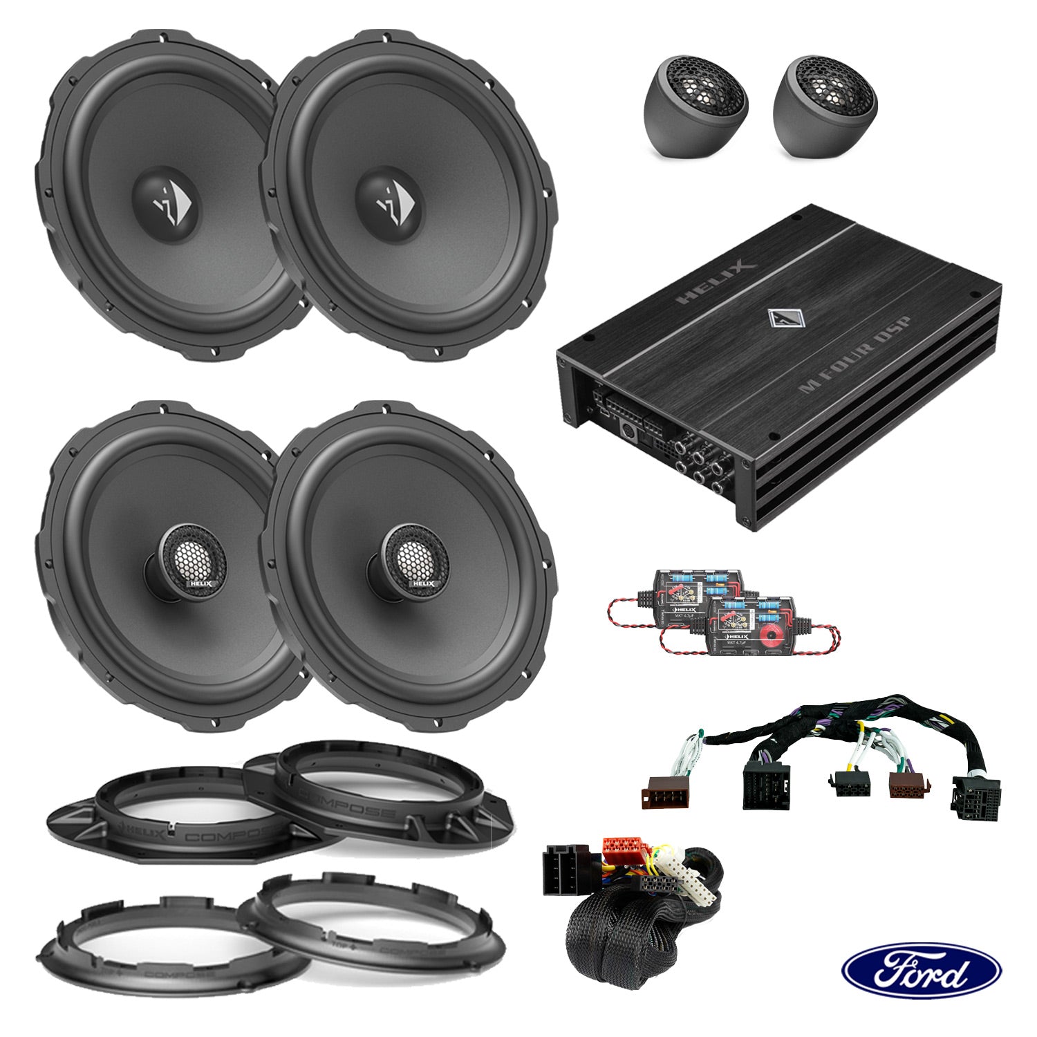 Ford Ranger Next-Gen - Speaker DSP Amplified Package | HELIX Ci3