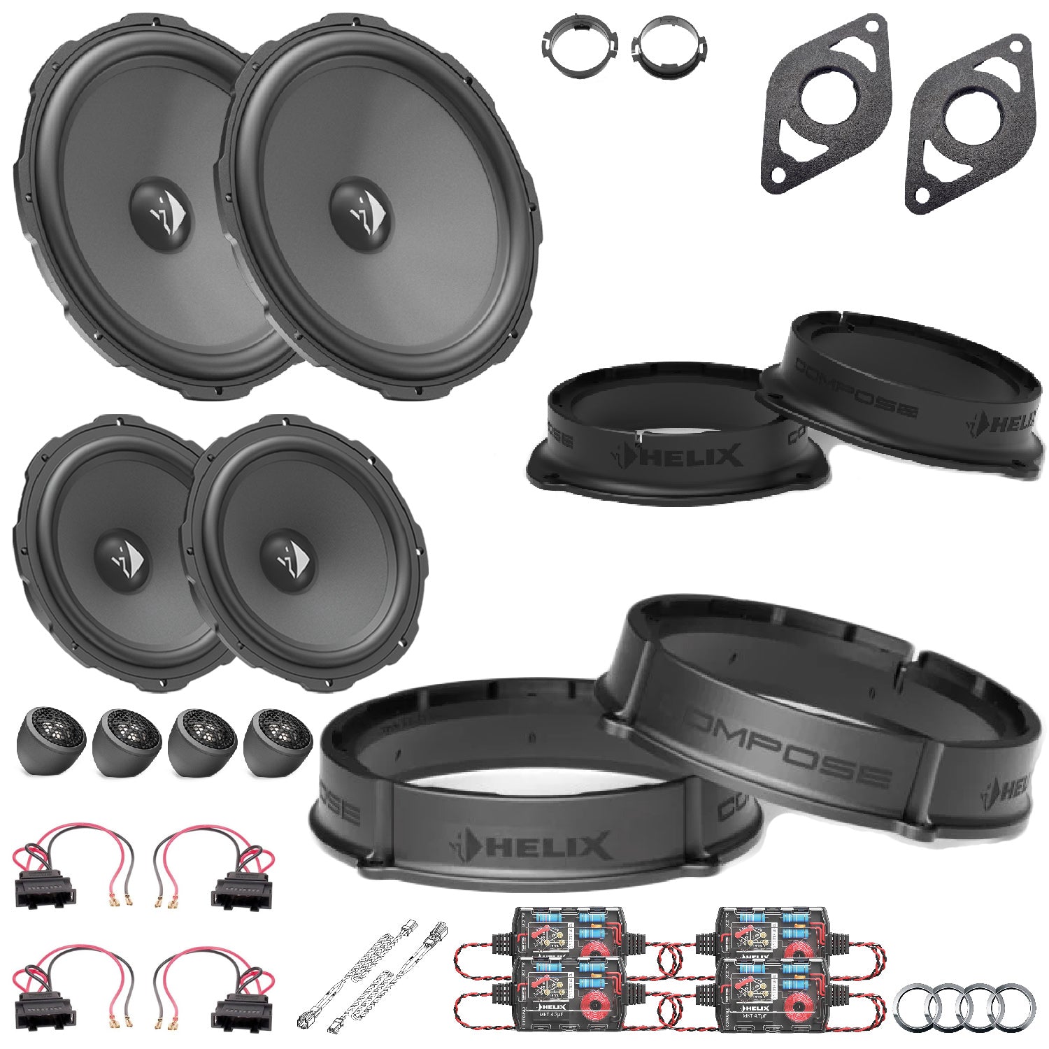 Audi A4 B9 - Speaker Upgrade Package | HELIX Ci3