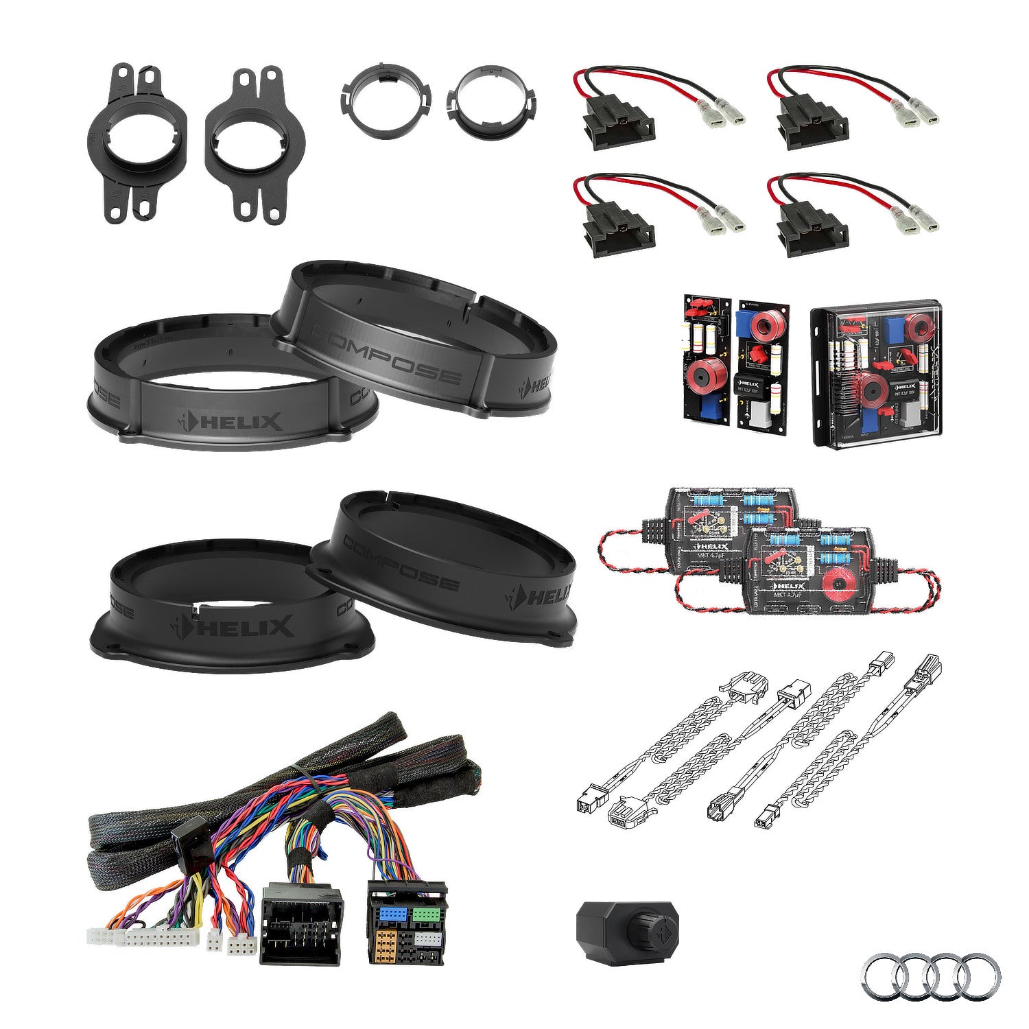 Audi A4 B9 AudiSound - Speaker & Subwoofer DSP Amlified Package | HELIX Ci3/Ci5