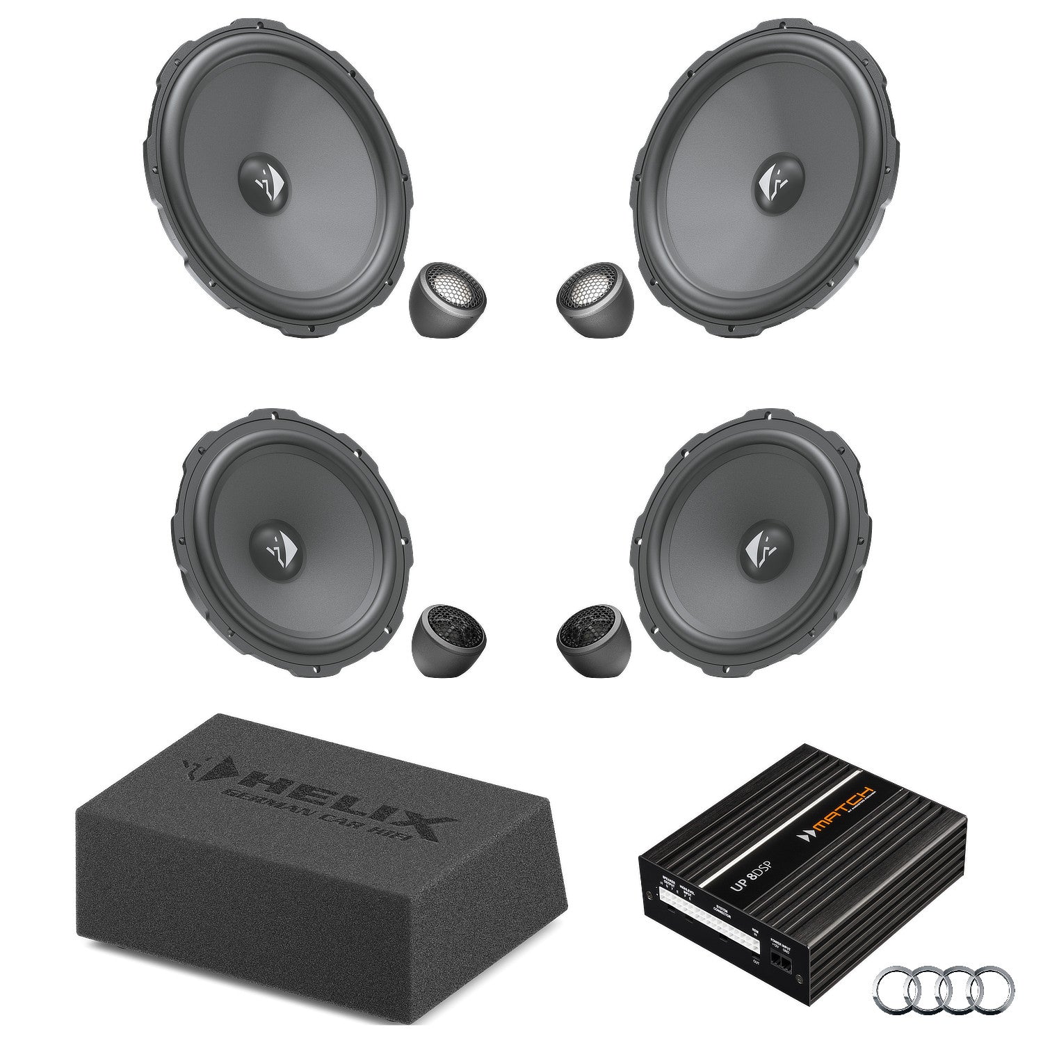 Audi A4 B9 AudiSound - Speaker & Subwoofer DSP Amlified Package | HELIX Ci3/Ci5