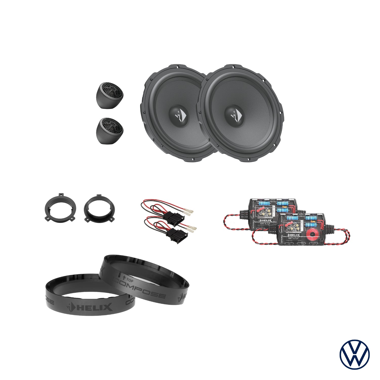 VW Polo VII AW - Front Speaker Upgrade Package | HELIX Ci3