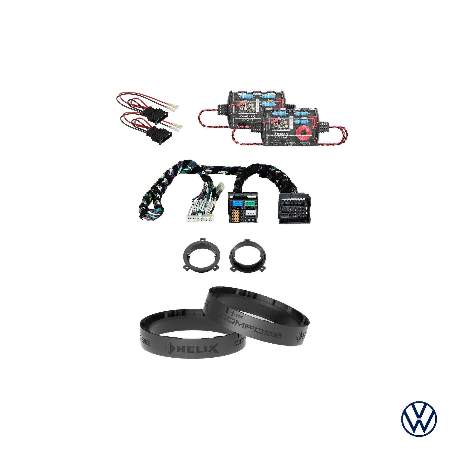 VW Polo VII AW - Front Speaker & Subwoofer DSP Amplified Package | HELIX Ci3