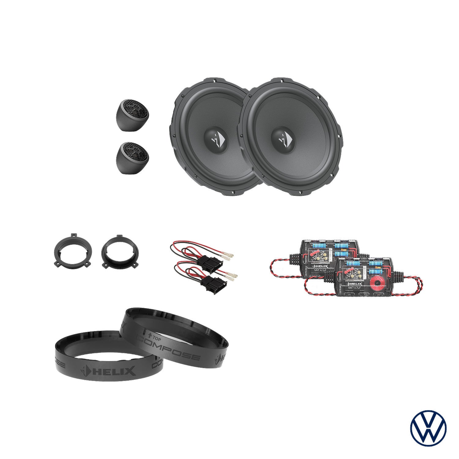 VW T-Roc A1 - Front Speaker Upgrade Package | HELIX Ci3