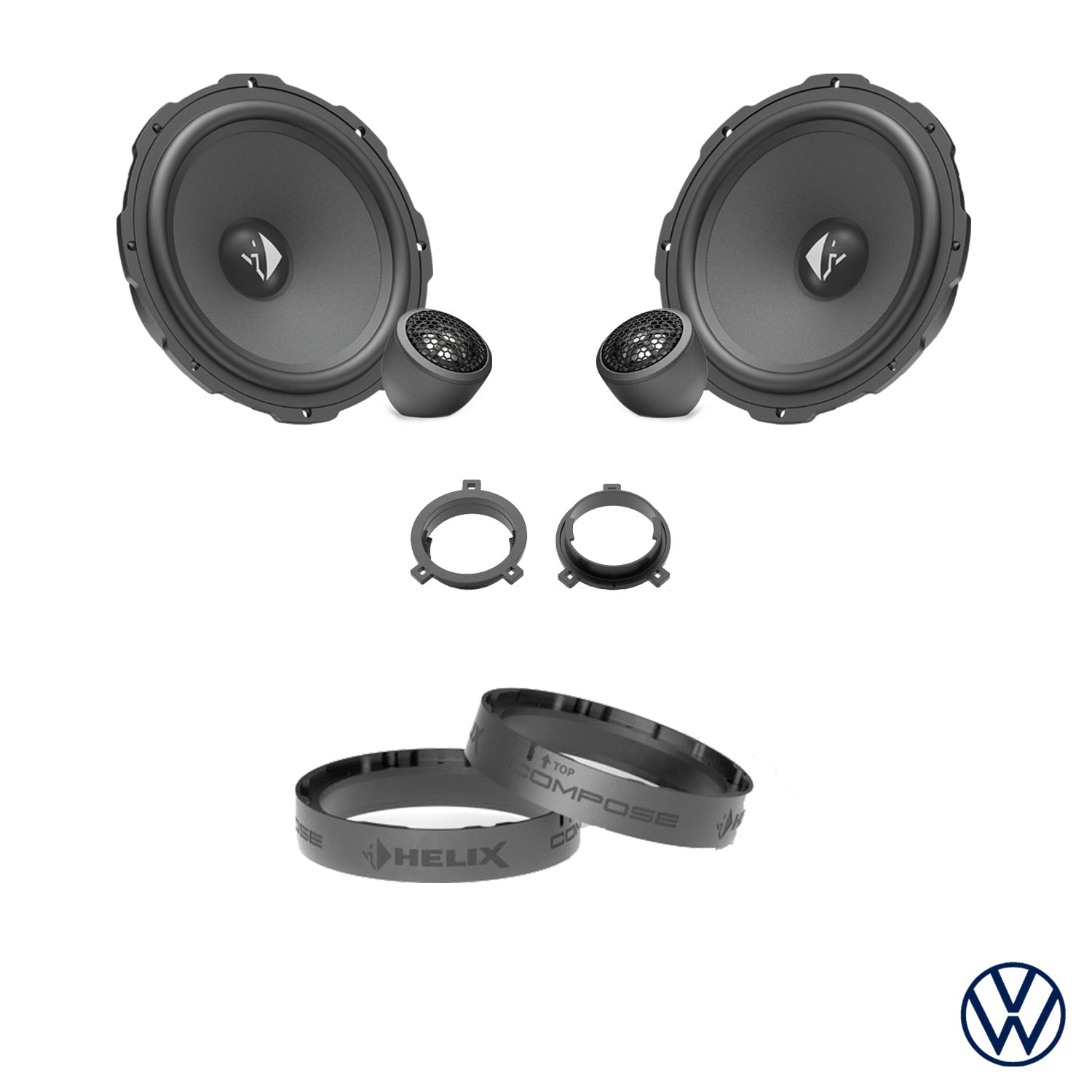 VW T-Cross C1 - Front Speaker Upgrade Package | HELIX Ci3