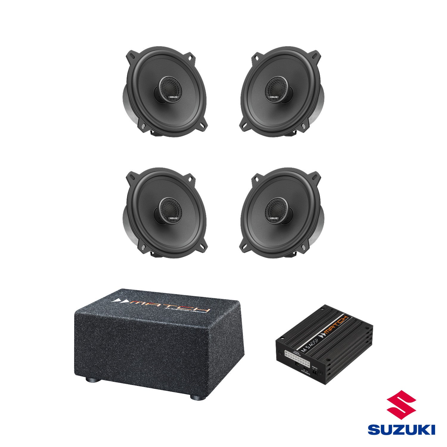 Suzuki Jimny XL - Speaker & Subwoofer Amplified Package | MATCH M 5.4DSP / HELIX Ci3