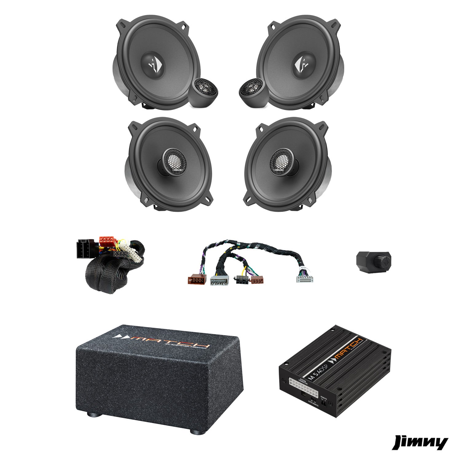 Suzuki Jimny XL - Speaker & Subwoofer Amplified Package 2 | MATCH M 5.4DSP / HELIX Ci3