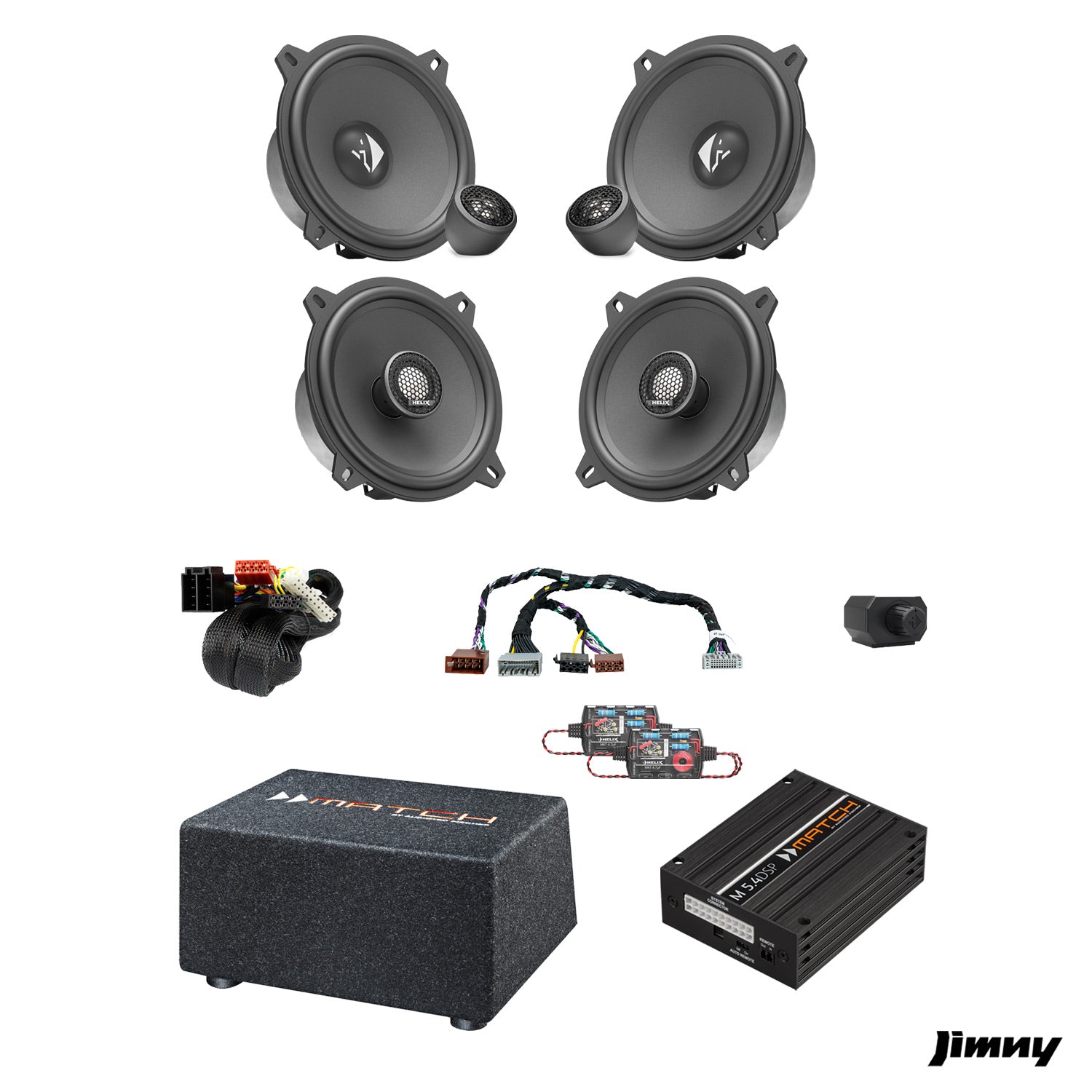 Suzuki Jimny XL - Speaker & Subwoofer Amplified Package 2 | MATCH M 5.4DSP / HELIX Ci3