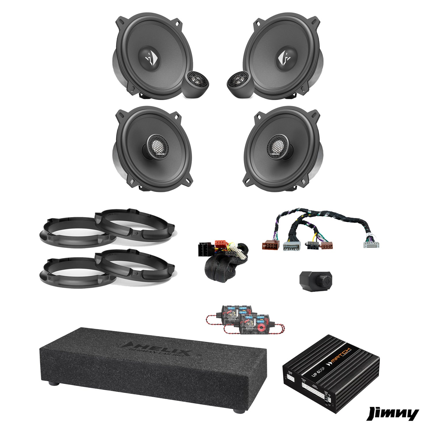 Suzuki Jimny XL - Speaker & Subwoofer Amplified Package 2 | MATCH UP 6DSP / HELIX Ci3