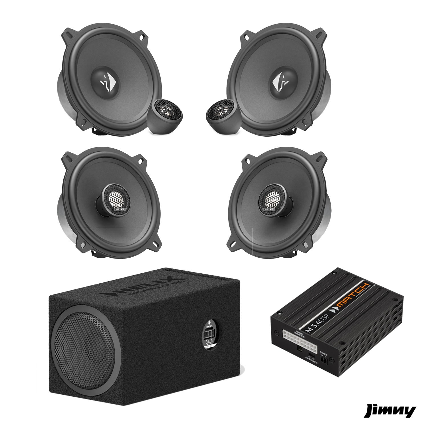Suzuki Jimny XL - Speaker & Subwoofer Amplified Package 3 | MATCH M 5.4DSP / HELIX Ci3