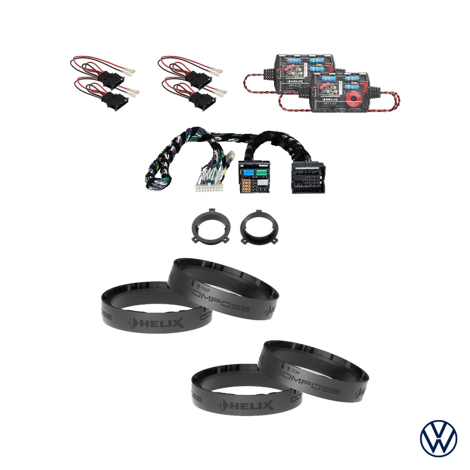 VW T-Roc A1 - Speaker & Subwoofer DSP Amplified Package | HELIX Ci3