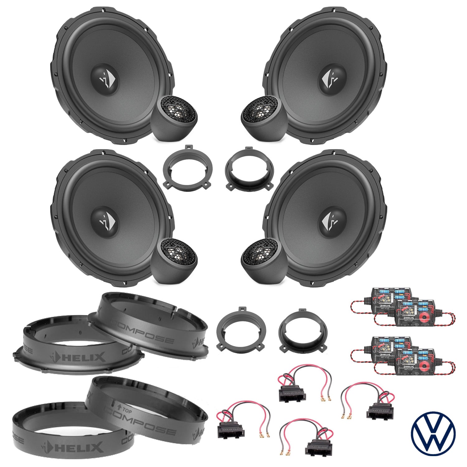 VW Tiguan - Speaker Upgrade Package | HELIX Ci3
