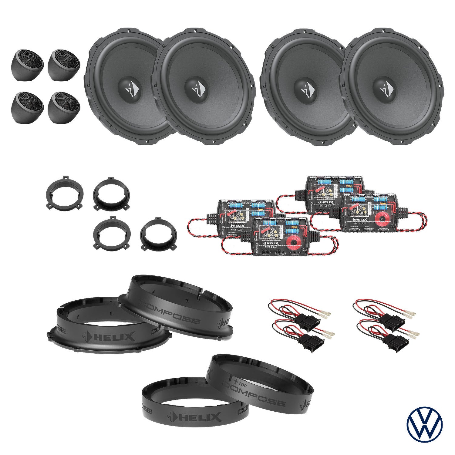 VW Tiguan - Speaker Upgrade Package | HELIX Ci3