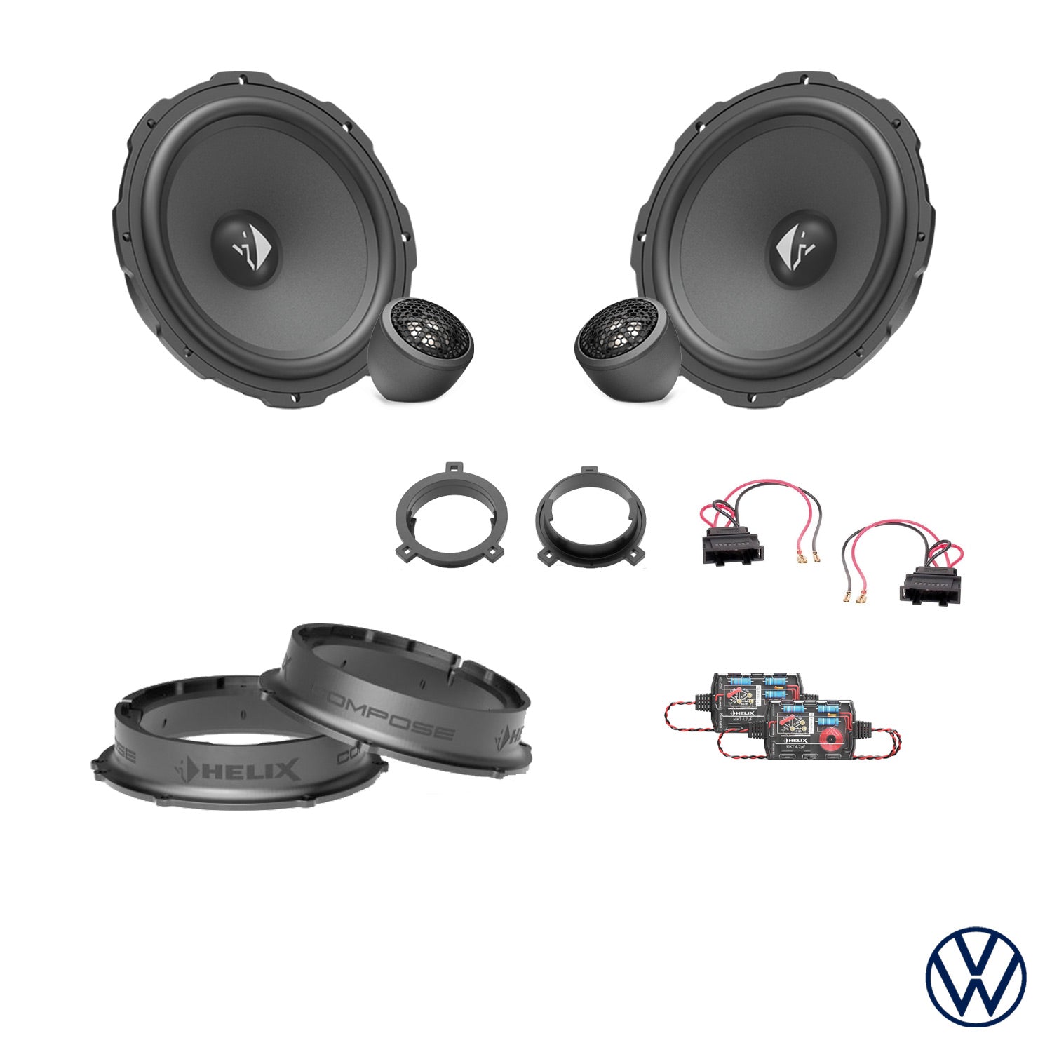 VW Tiguan - Front Speaker Upgrade Package | HELIX Ci3