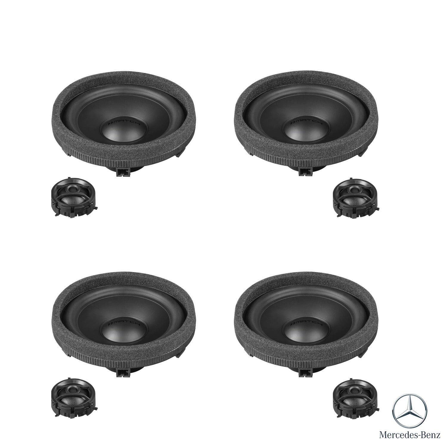 Mercedes C-Class W206 Burmester - Speaker Upgrade Package | MATCH UP PnP