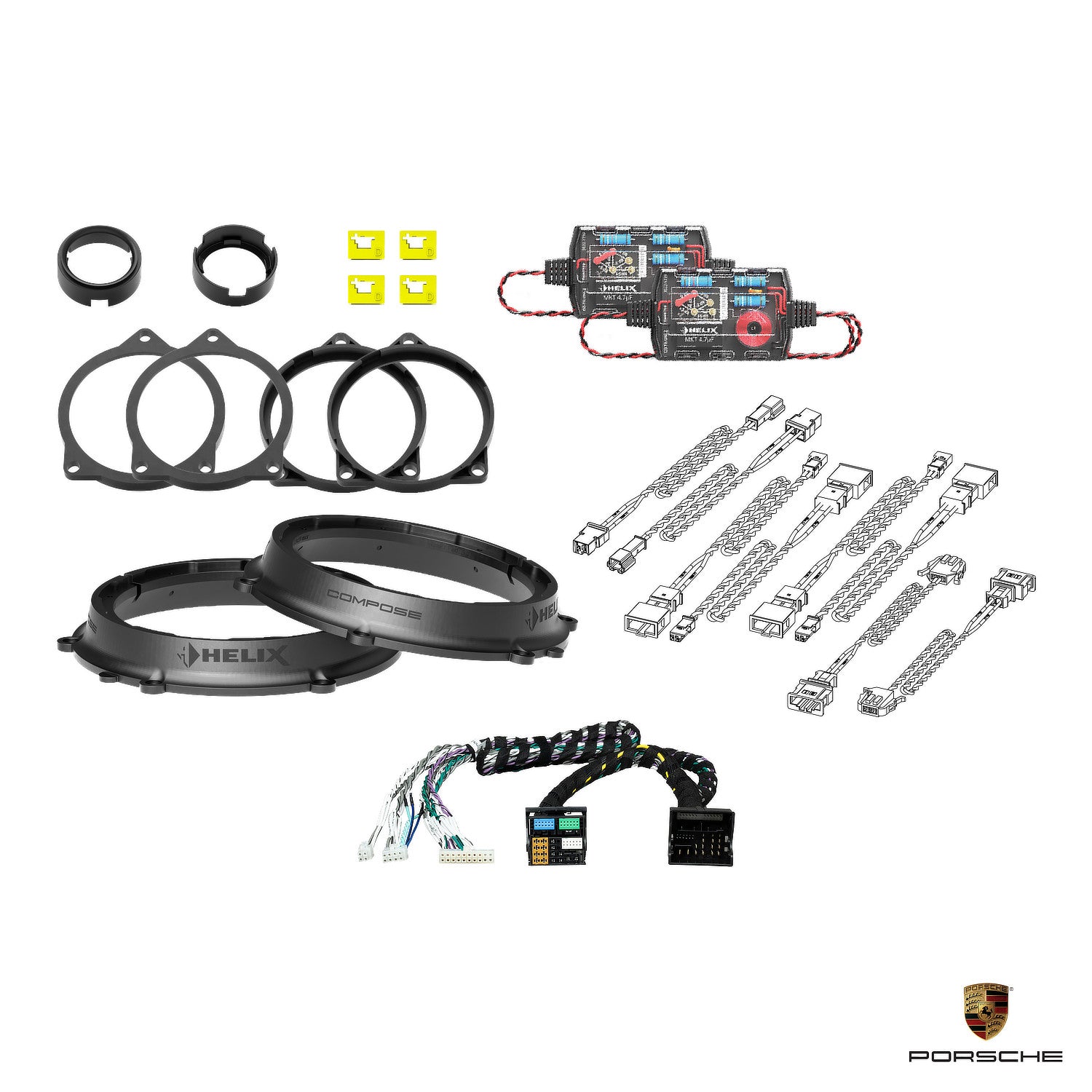 Porsche 911 (992) - Speaker DSP Amplified Package | HELIX Ci3