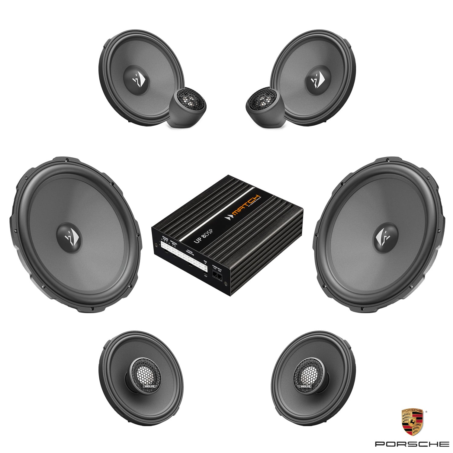 Porsche 911 (992) - Speaker DSP Amplified Package | HELIX Ci3