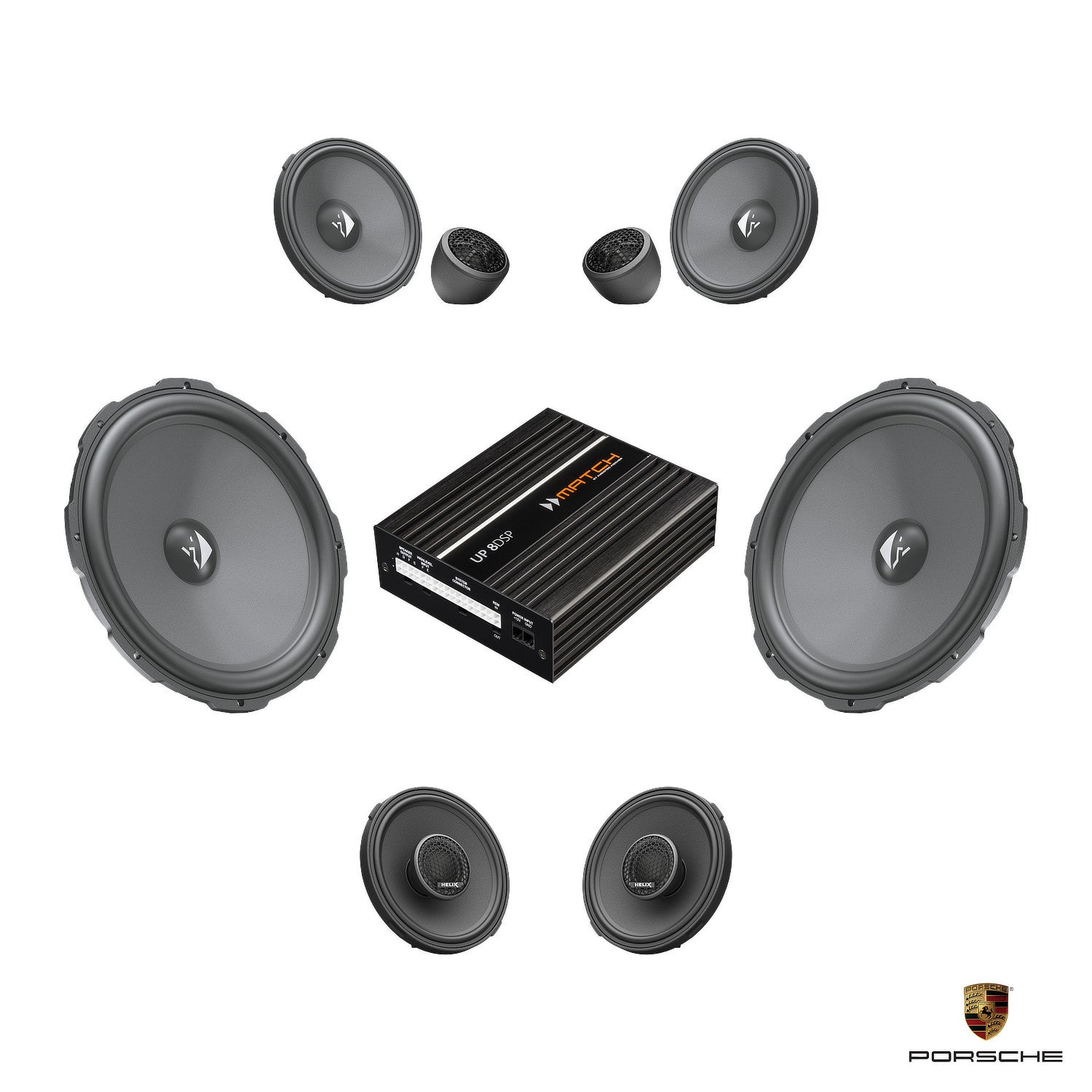 Porsche 911 (992) - Speaker DSP Amplified Package | HELIX Ci3