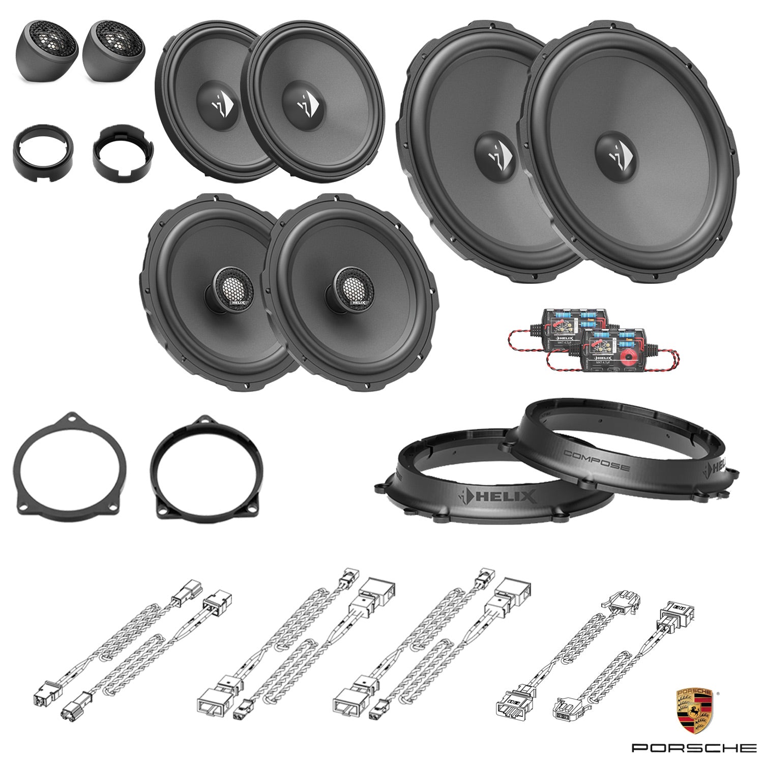 Porsche Macan 95B Face Lift - Speaker Upgrade Package | HELIX Ci3