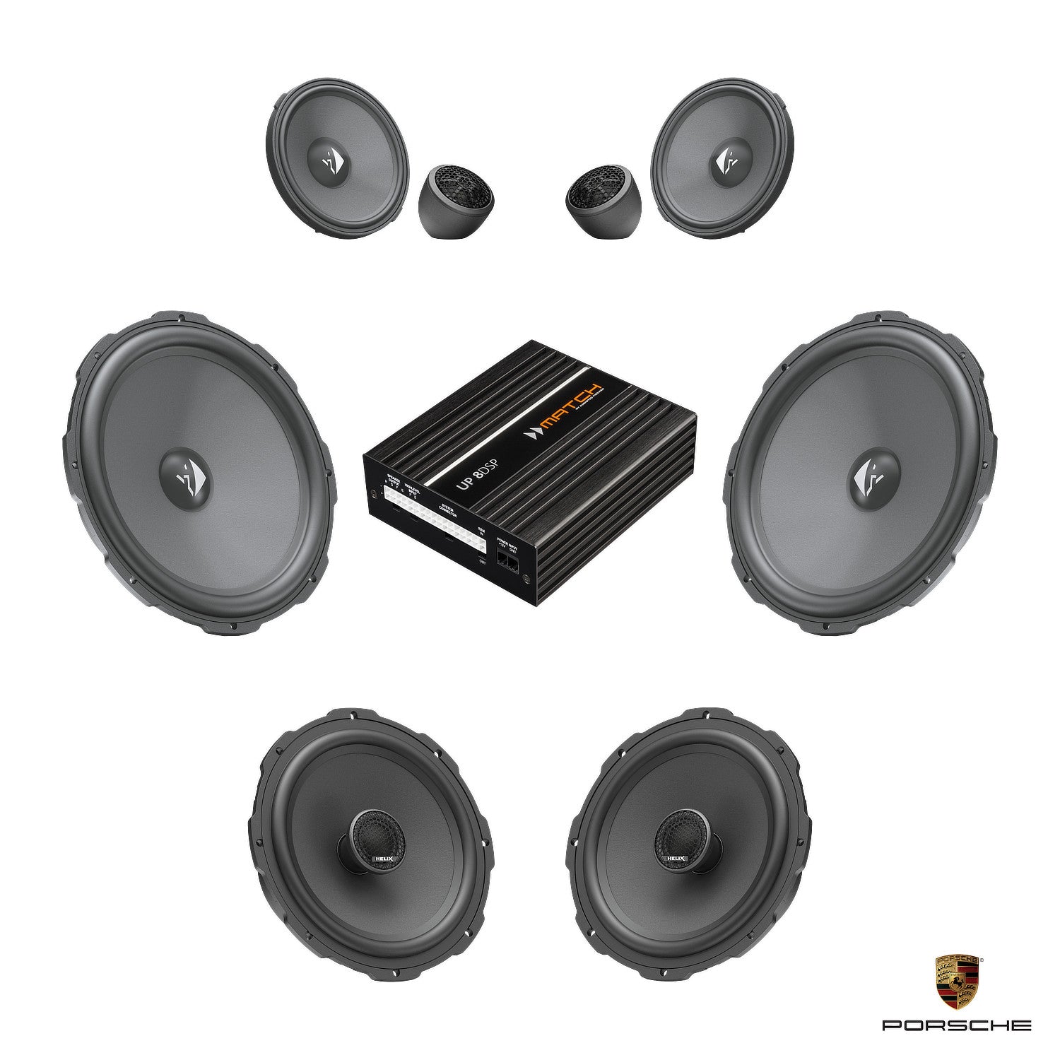 Porsche Macan 95B Face Lift - Speaker DSP Amplified Package | HELIX Ci3