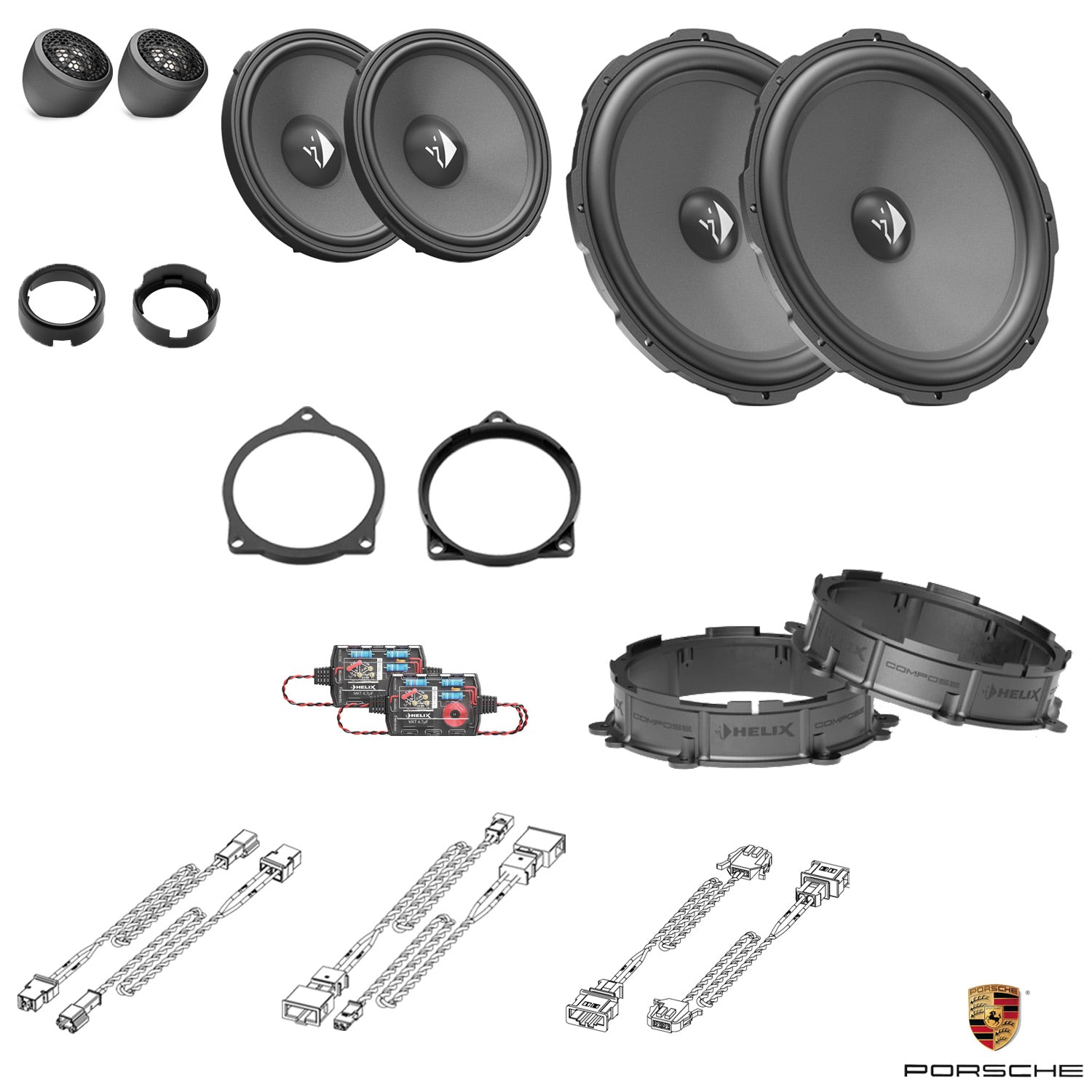 Porsche Taycan - Front Speaker Upgrade Package | HELIX Ci3