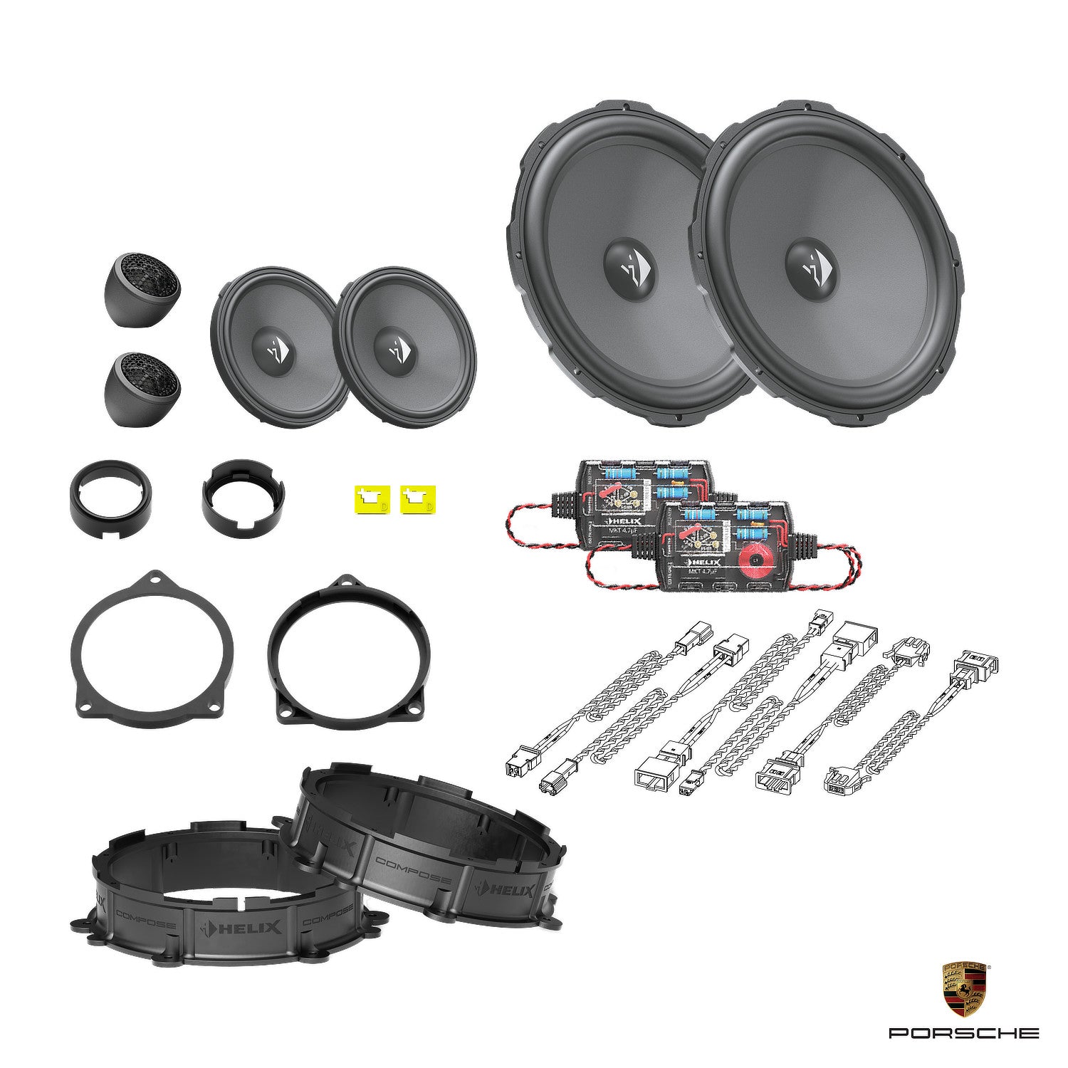 Porsche Taycan - Front Speaker Upgrade Package | HELIX Ci3