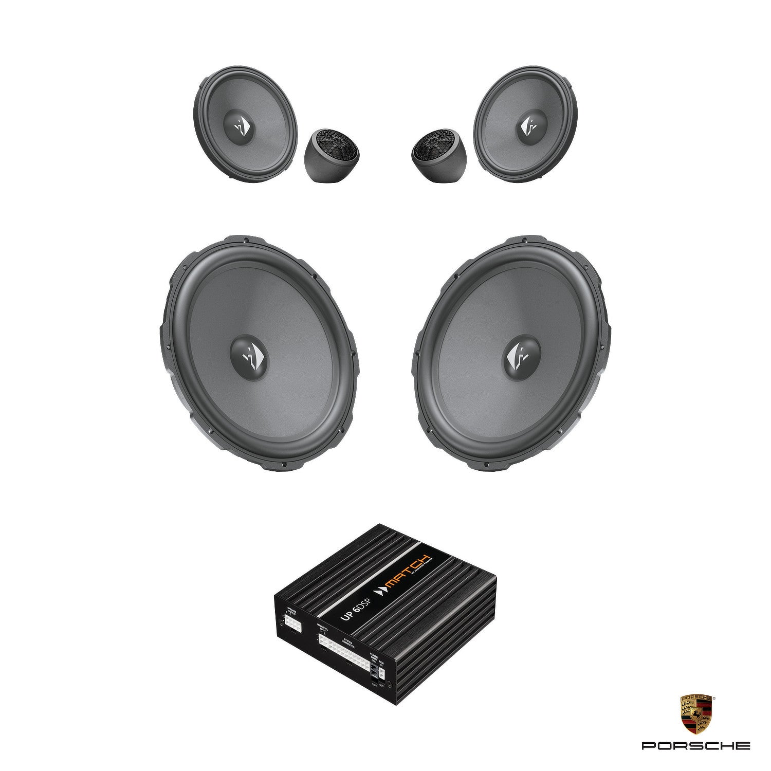 Porsche Taycan - Front Speaker DSP Amplified Package | HELIX Ci3