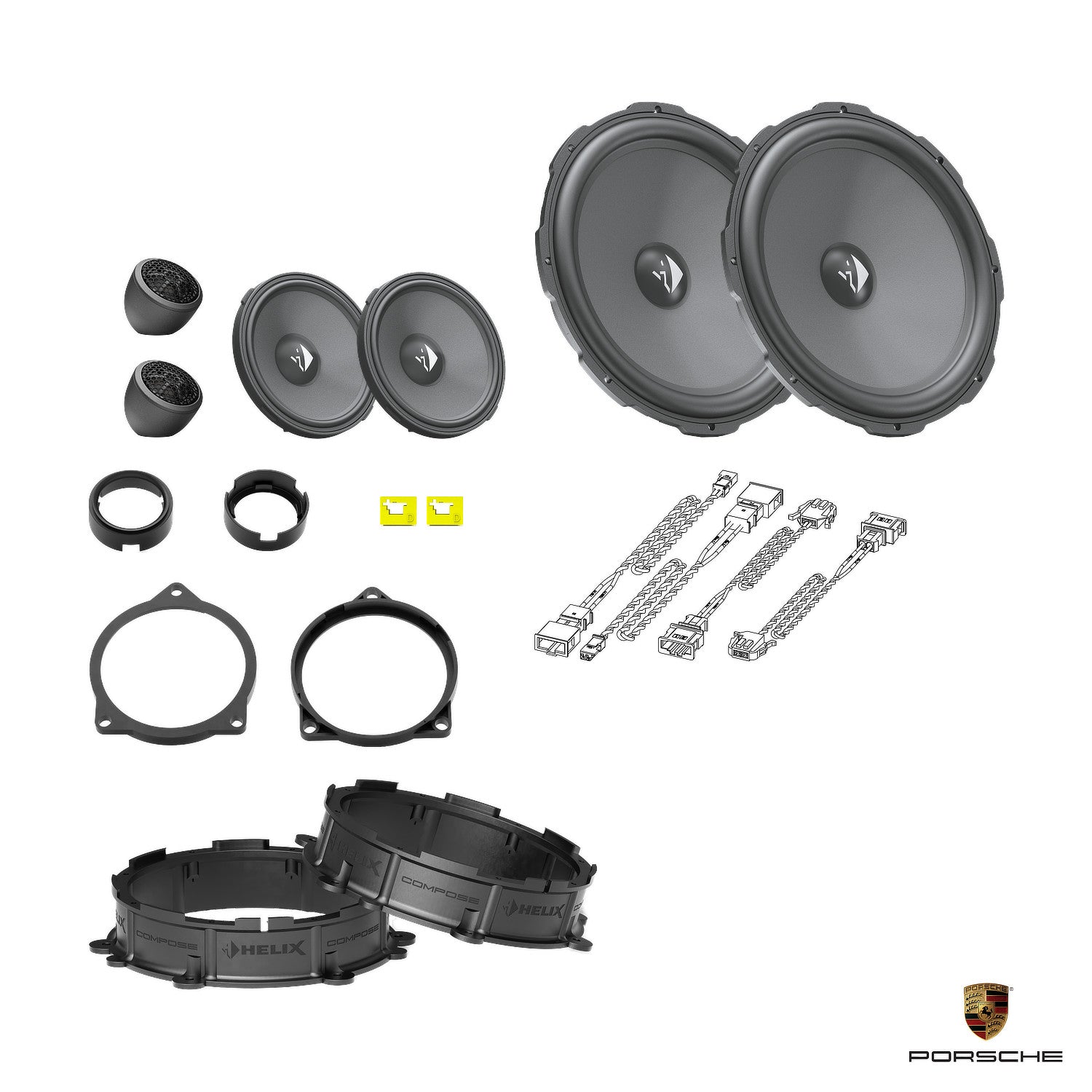 Porsche Taycan BOSE - Front Speaker Upgrade Package | HELIX Ci3