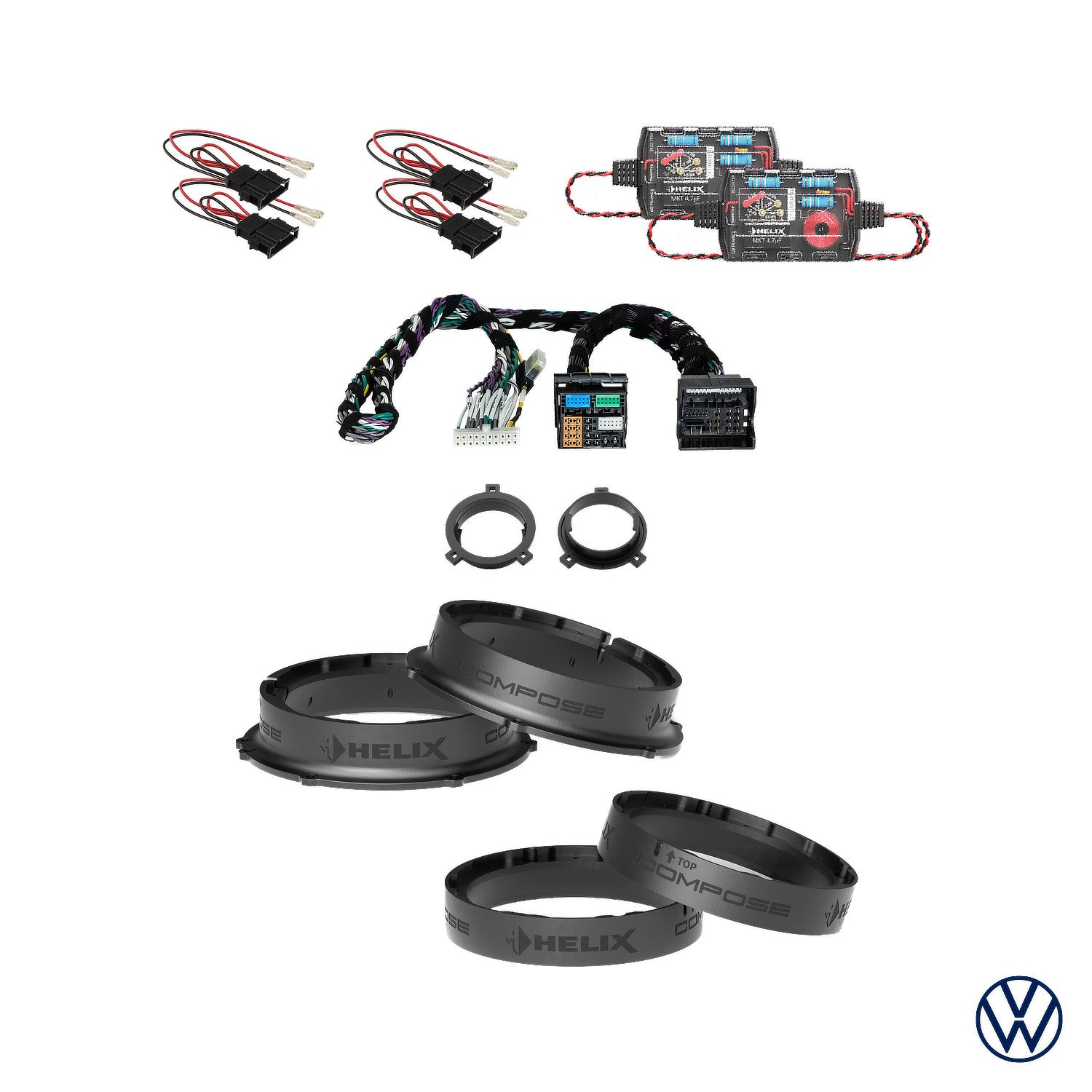 VW Golf 7 / 7.5 - Speaker & Subwoofer DSP Amplified Package 2 | HELIX Ci3