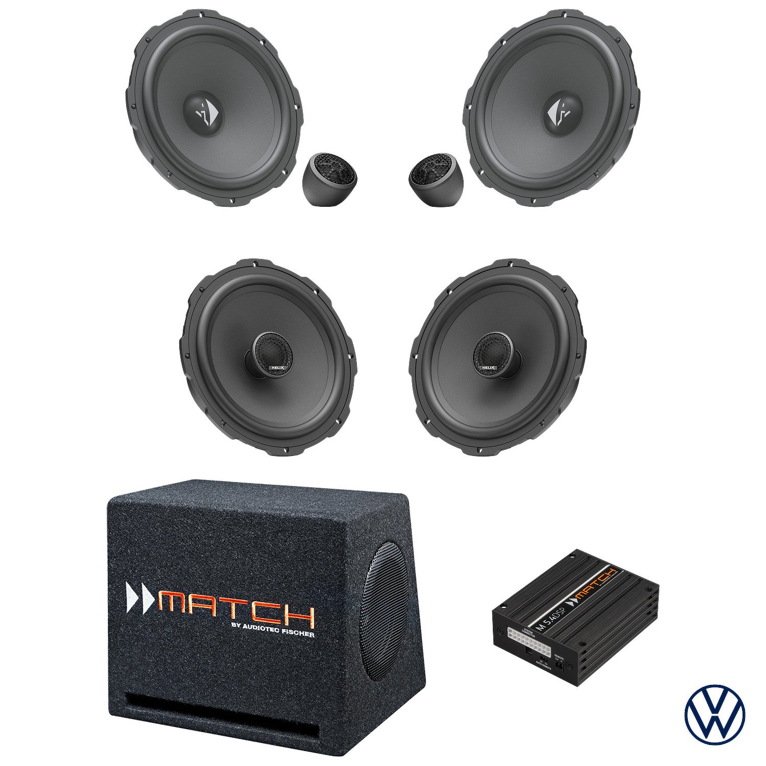 VW Golf 7 / 7.5 - Speaker & Subwoofer DSP Amplified Package | HELIX Ci3