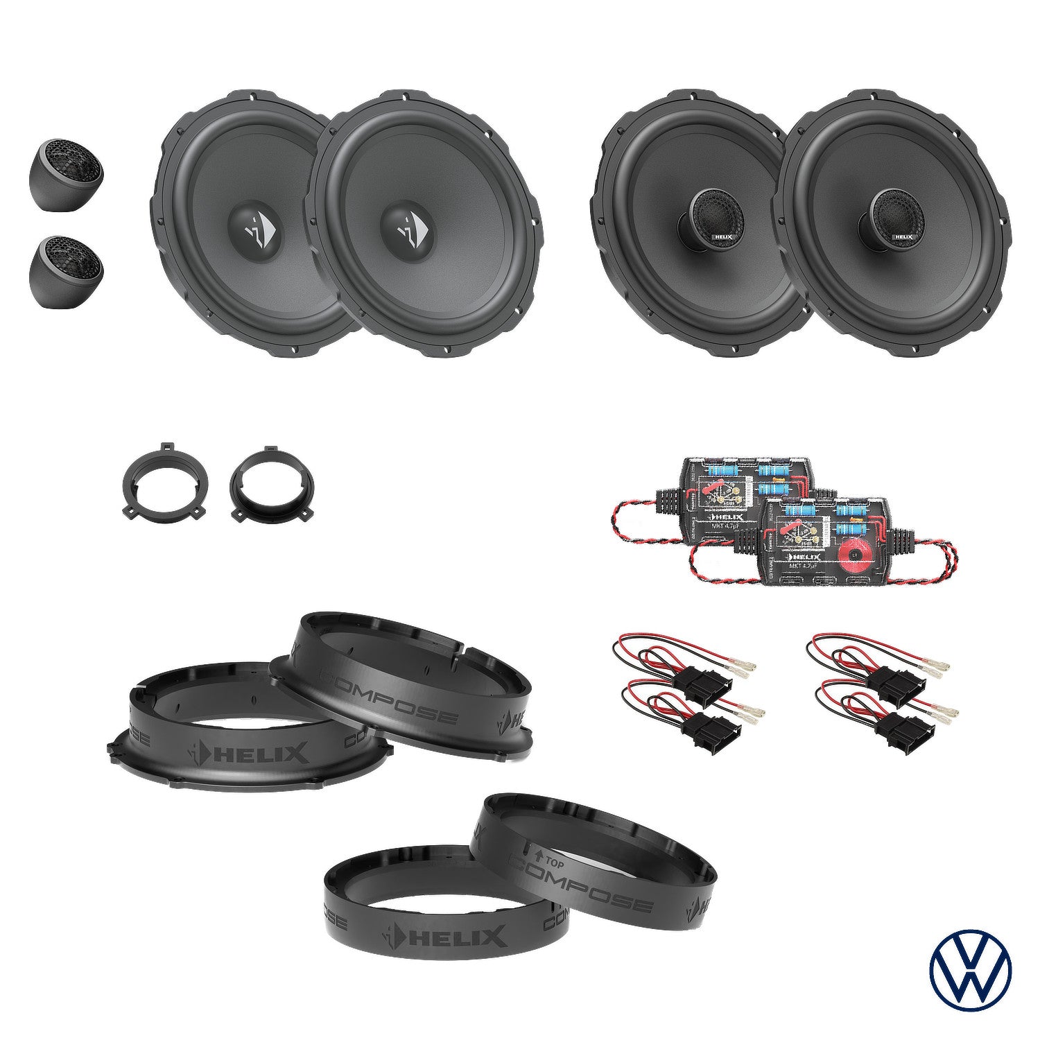 VW Golf 8 - Speaker Upgrade Package | HELIX Ci3