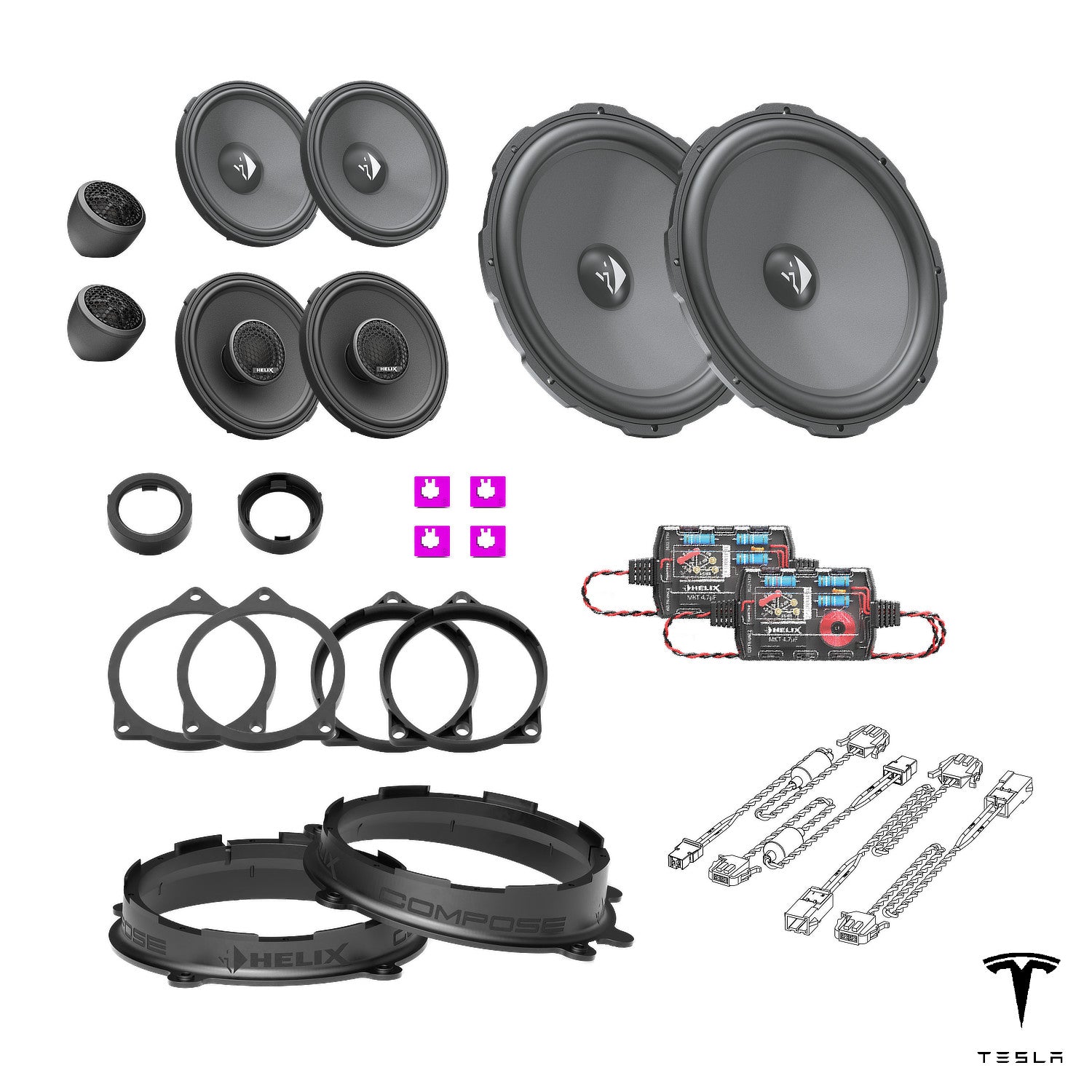 Tesla Model 3 SR/SR+ (Intel & AMD) - Speaker Upgrade Package | HELIX Ci3