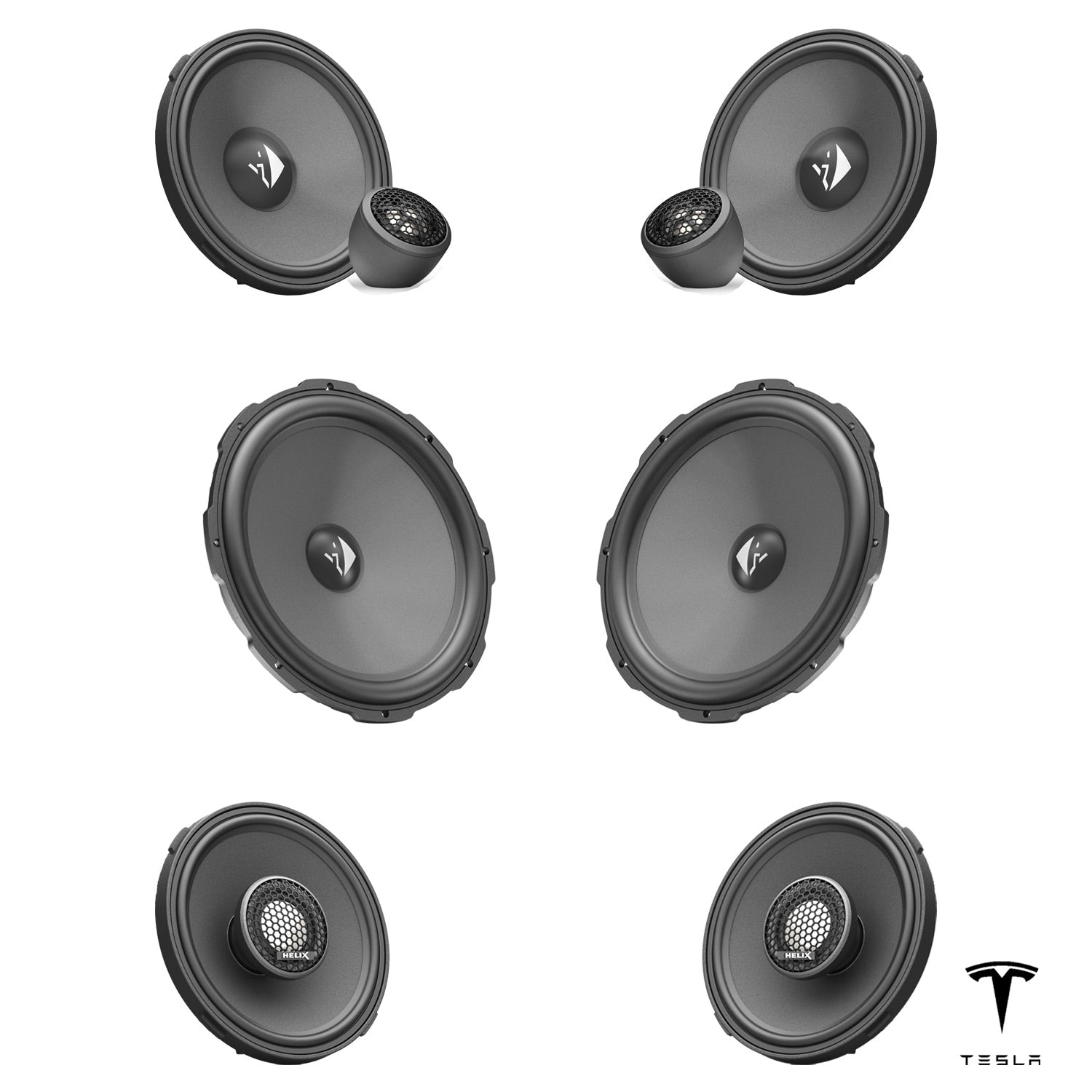 Tesla Model 3 LR/Performance Premium Audio - Speaker Upgrade Package | HELIX Ci3