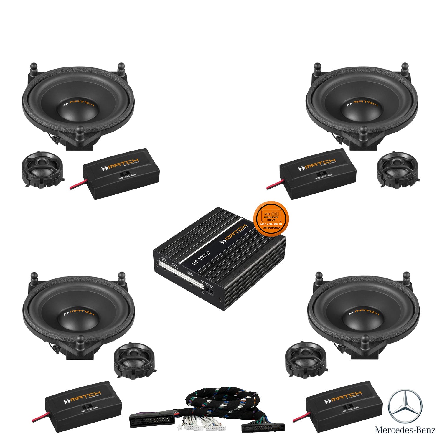 Mercedes G-Class G463A Burmester - Speaker DSP Amplified Package | MATCH UP PnP