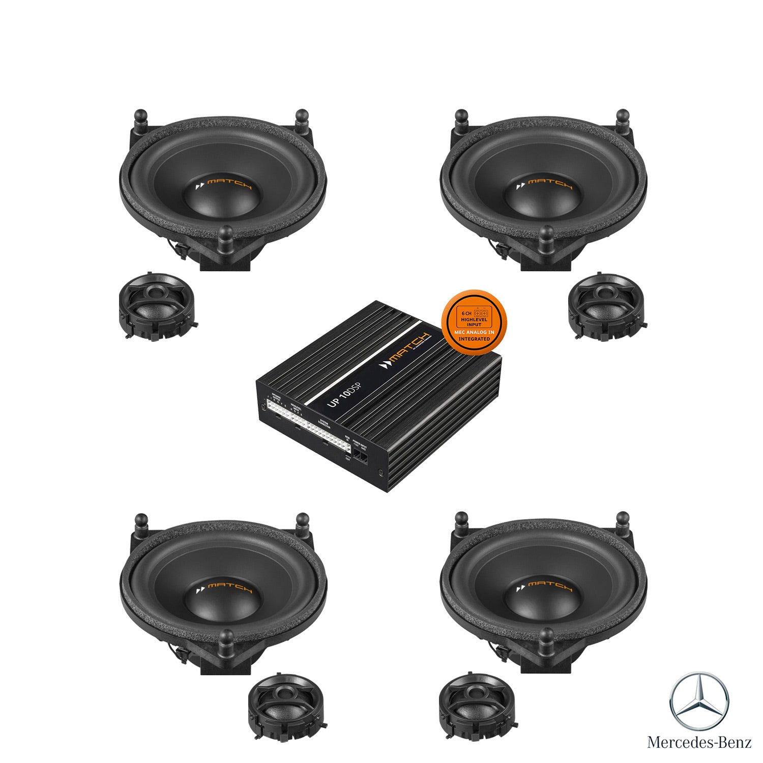 Mercedes G-Class G463A Burmester - Speaker DSP Amplified Package | MATCH UP PnP